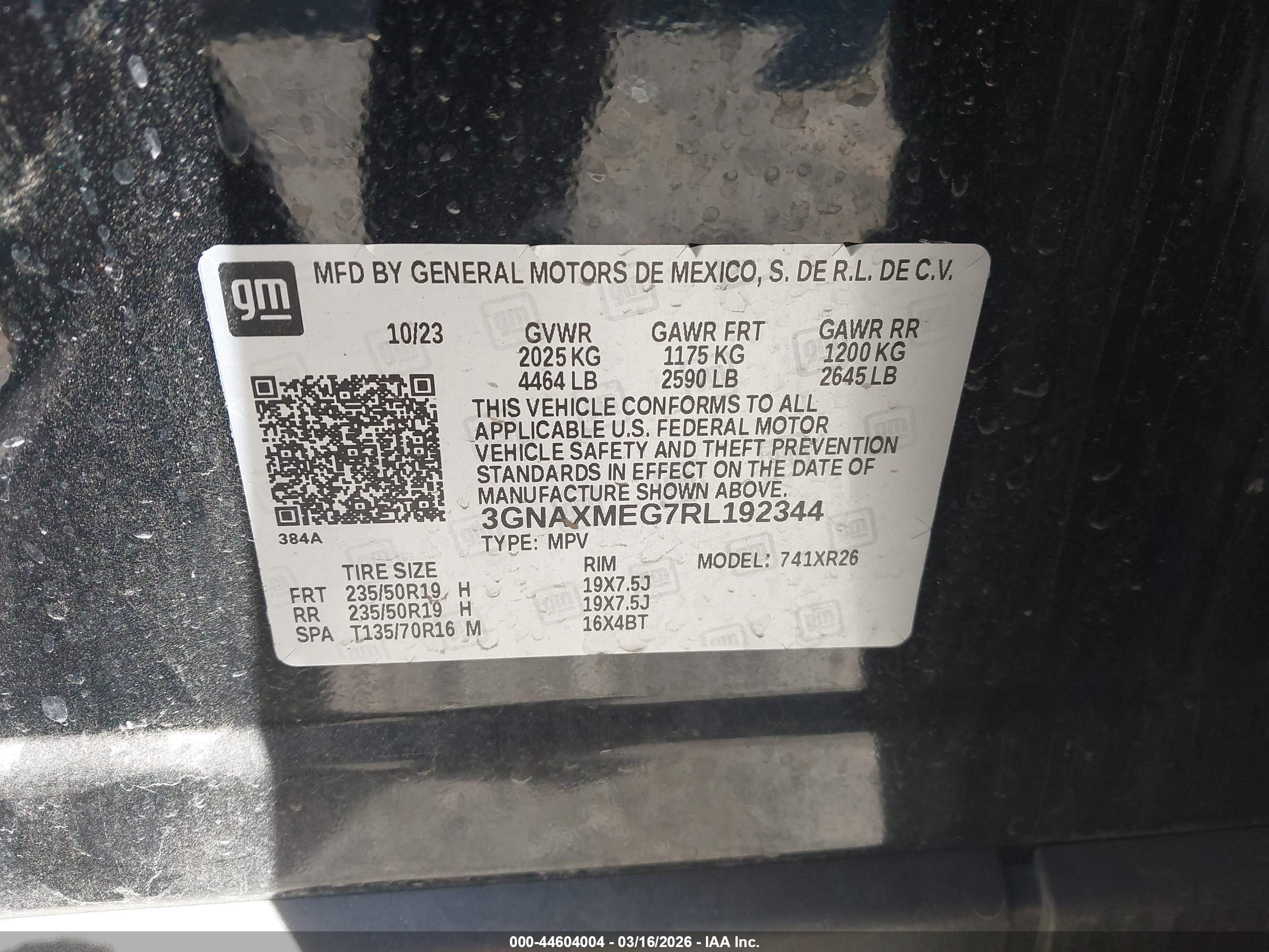 CHEVROLET EQUINOX image 9
