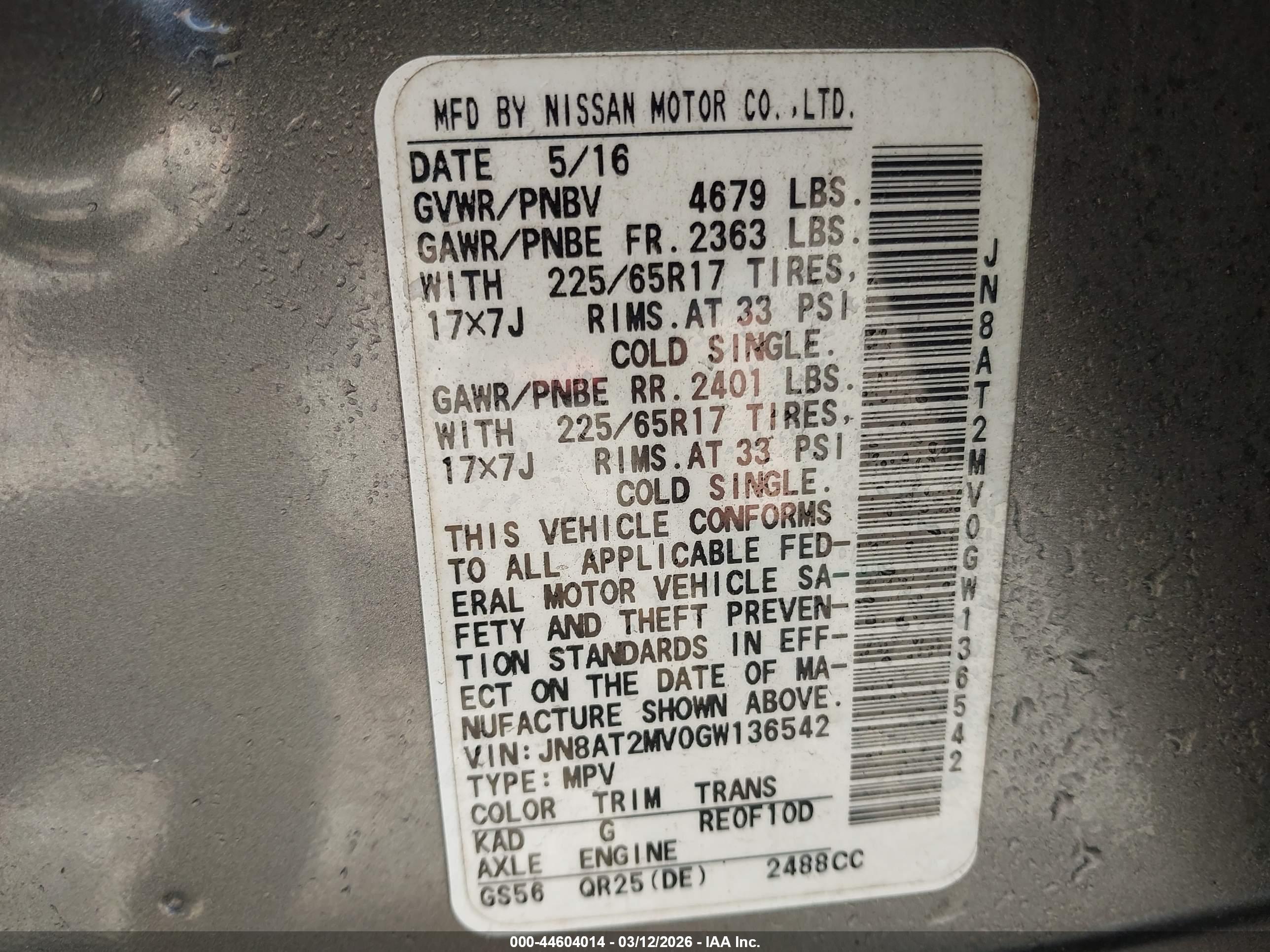 NISSAN ROGUE image 9