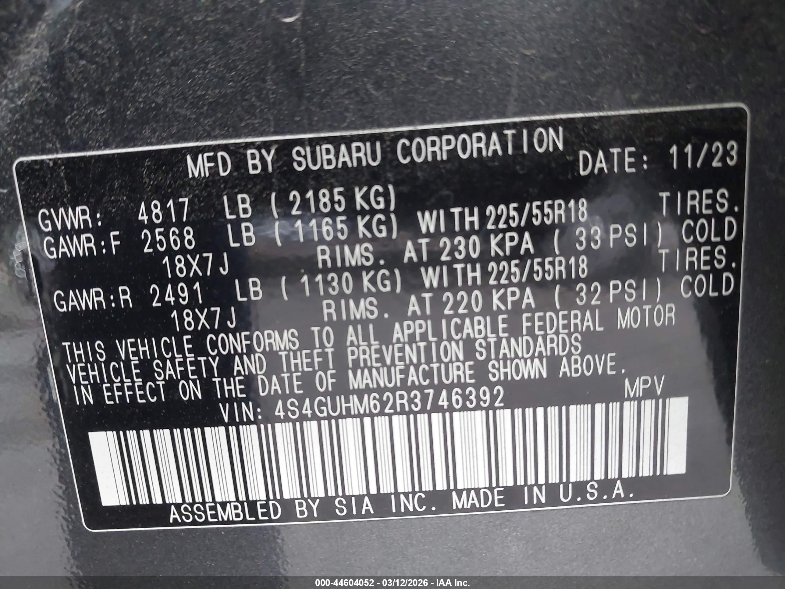 SUBARU CROSSTREK image 9