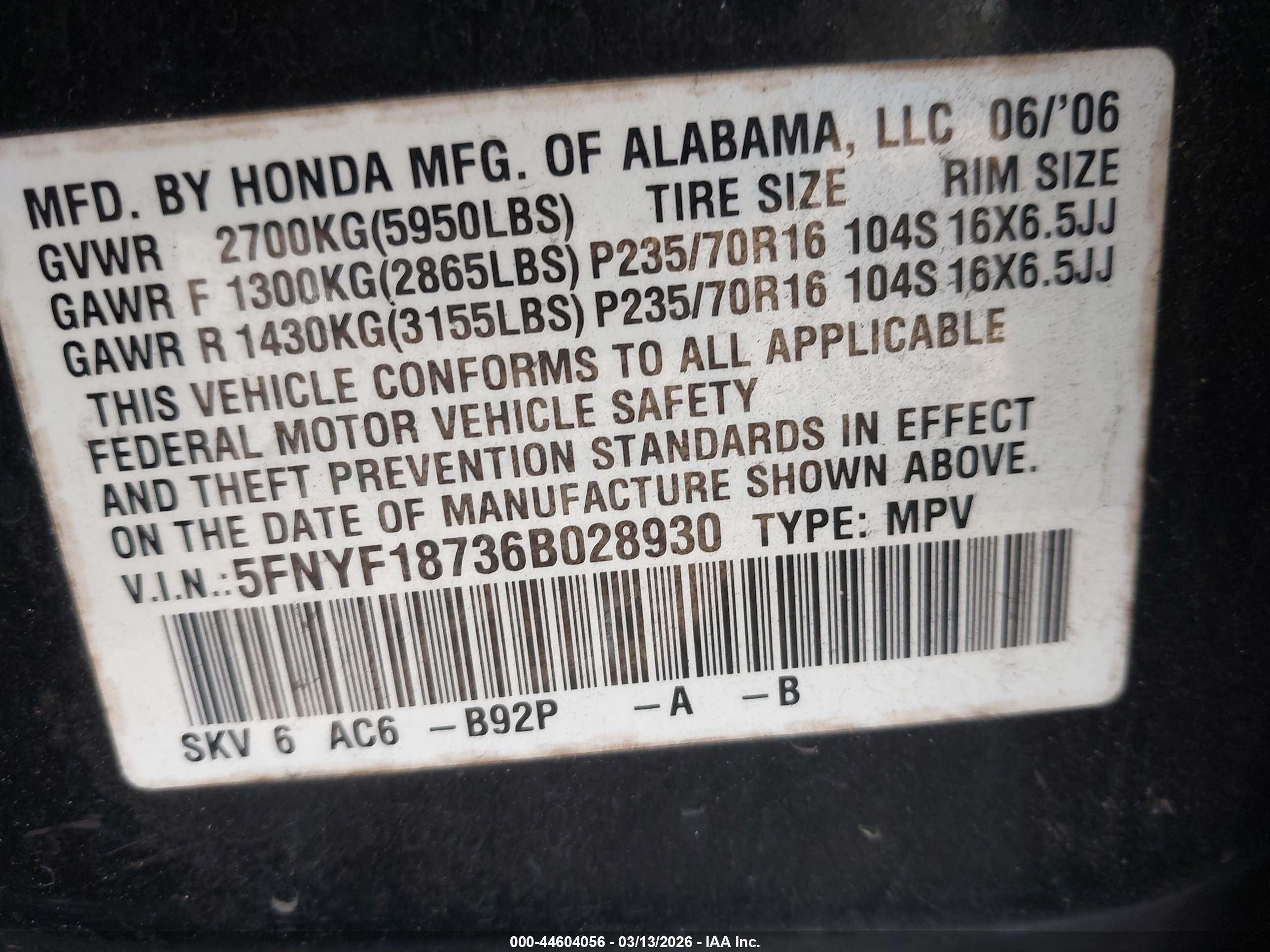 HONDA PILOT image 9