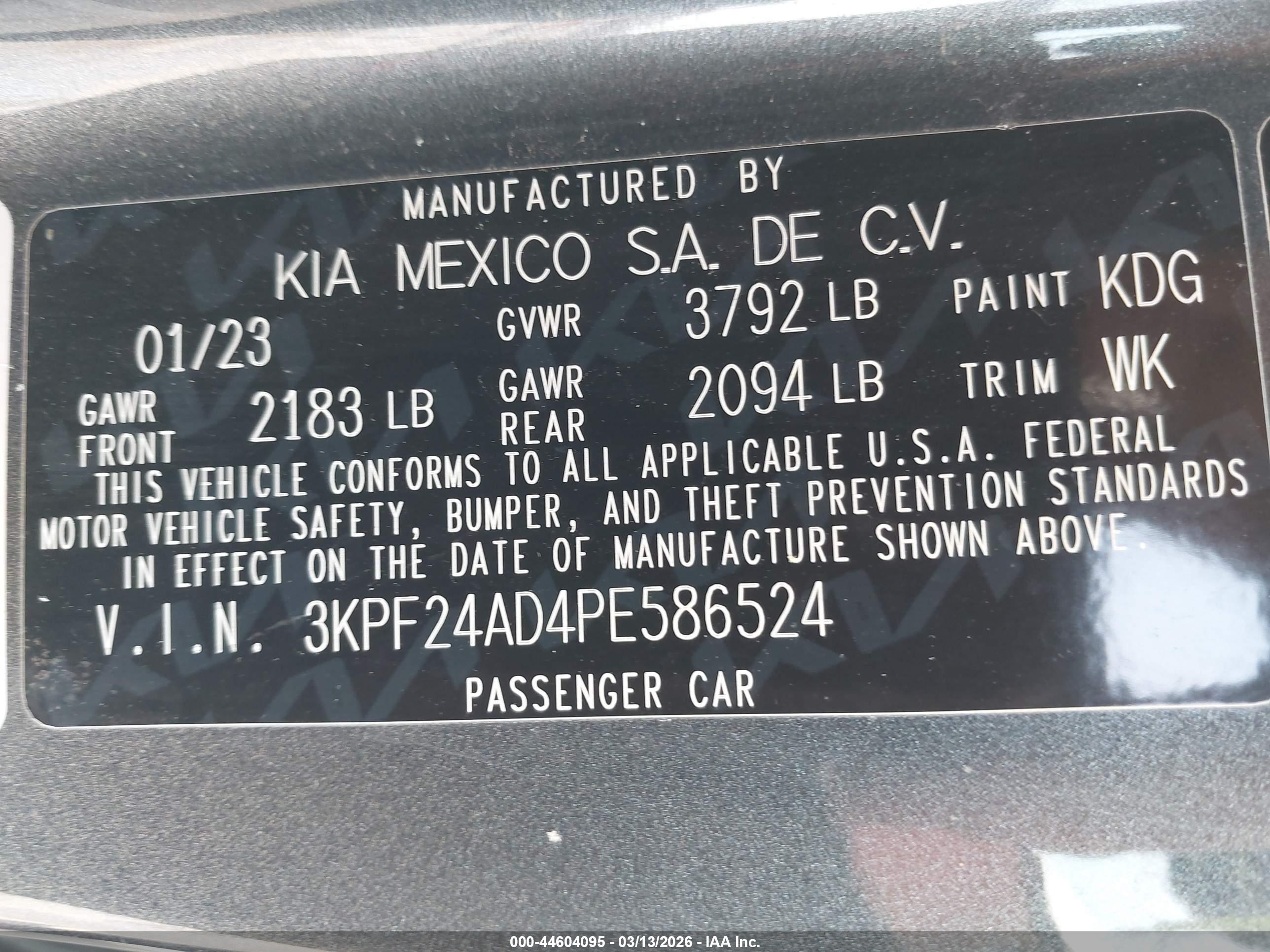 KIA FORTE image 9