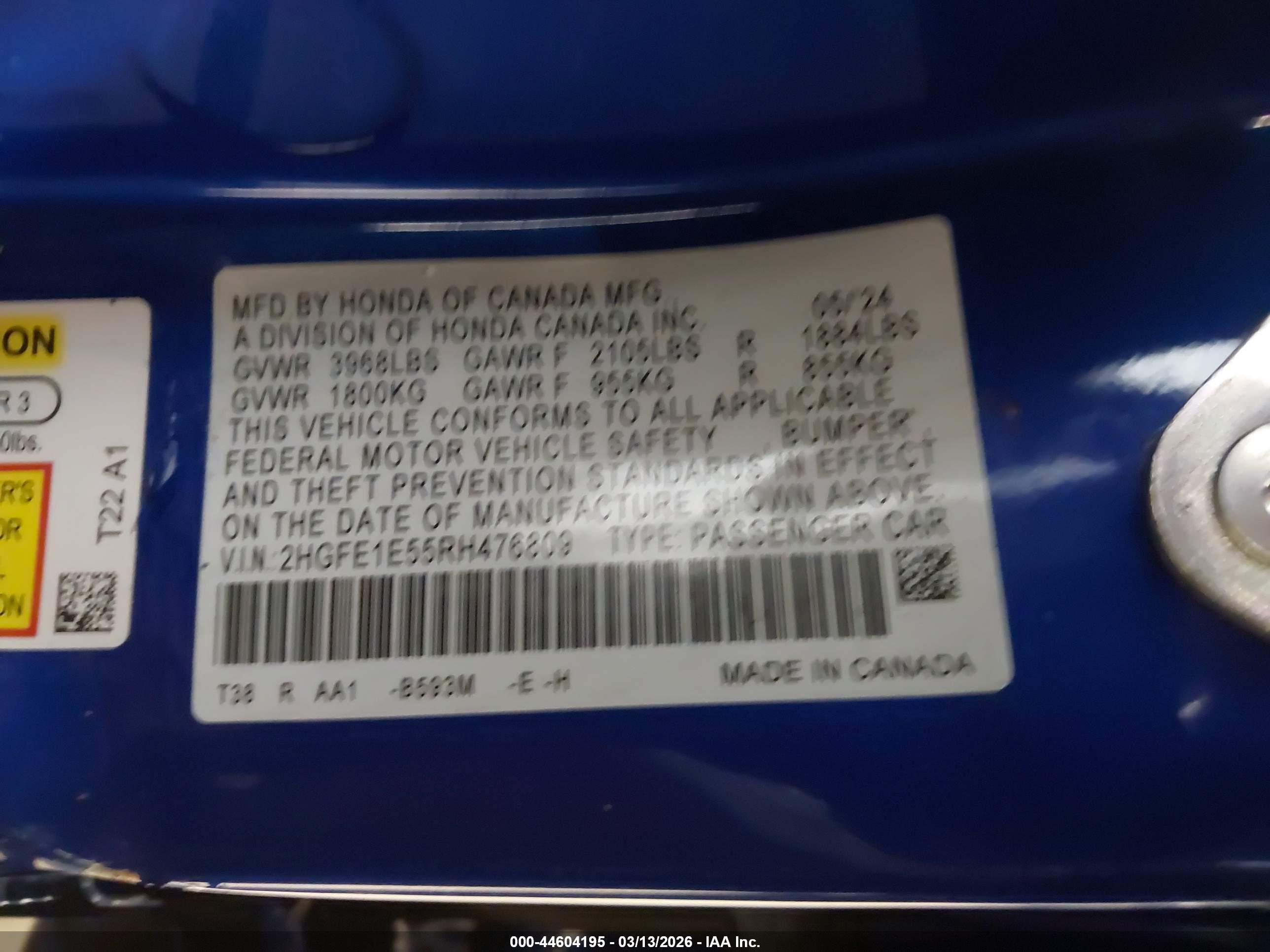 HONDA CIVIC image 9
