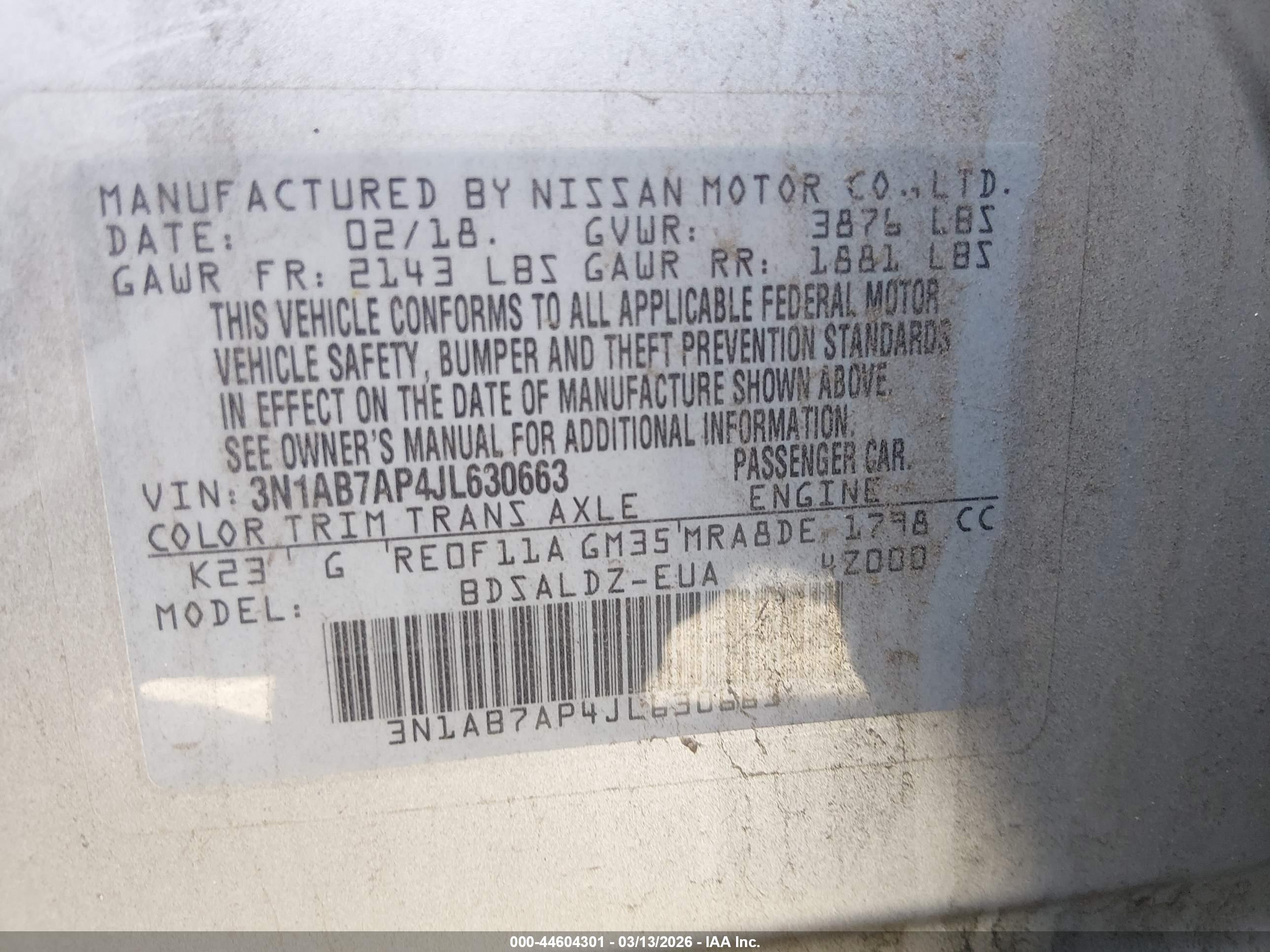 NISSAN SENTRA image 9