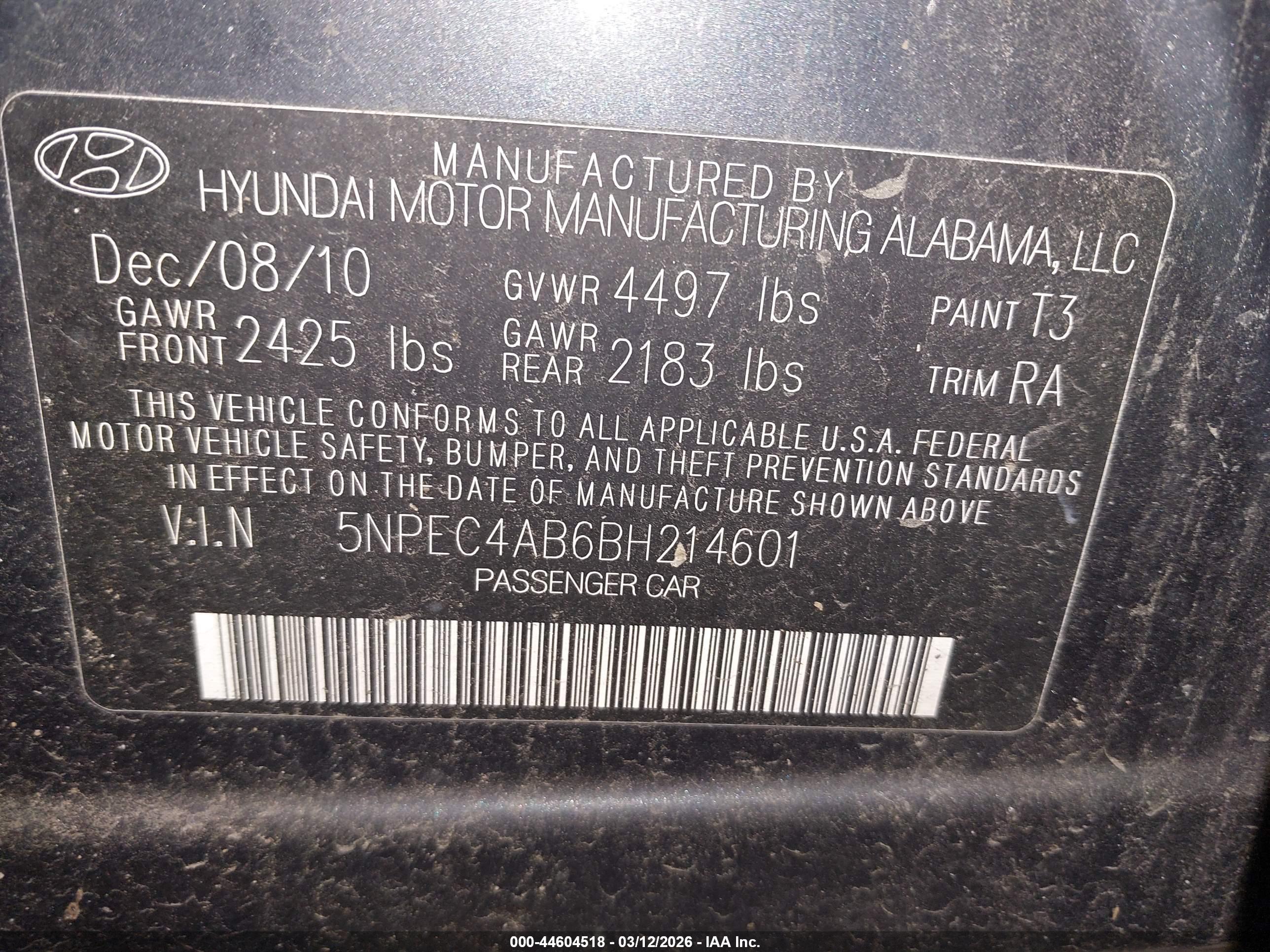 HYUNDAI SONATA image 9