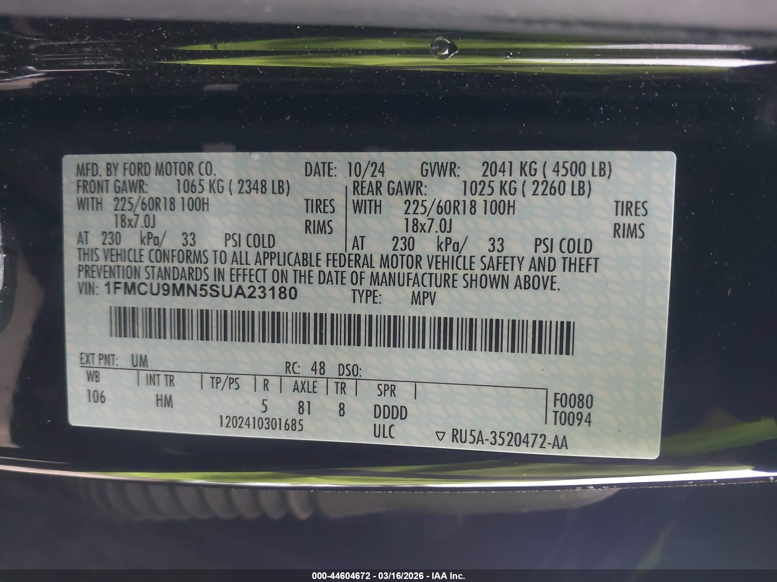 FORD ESCAPE image 9