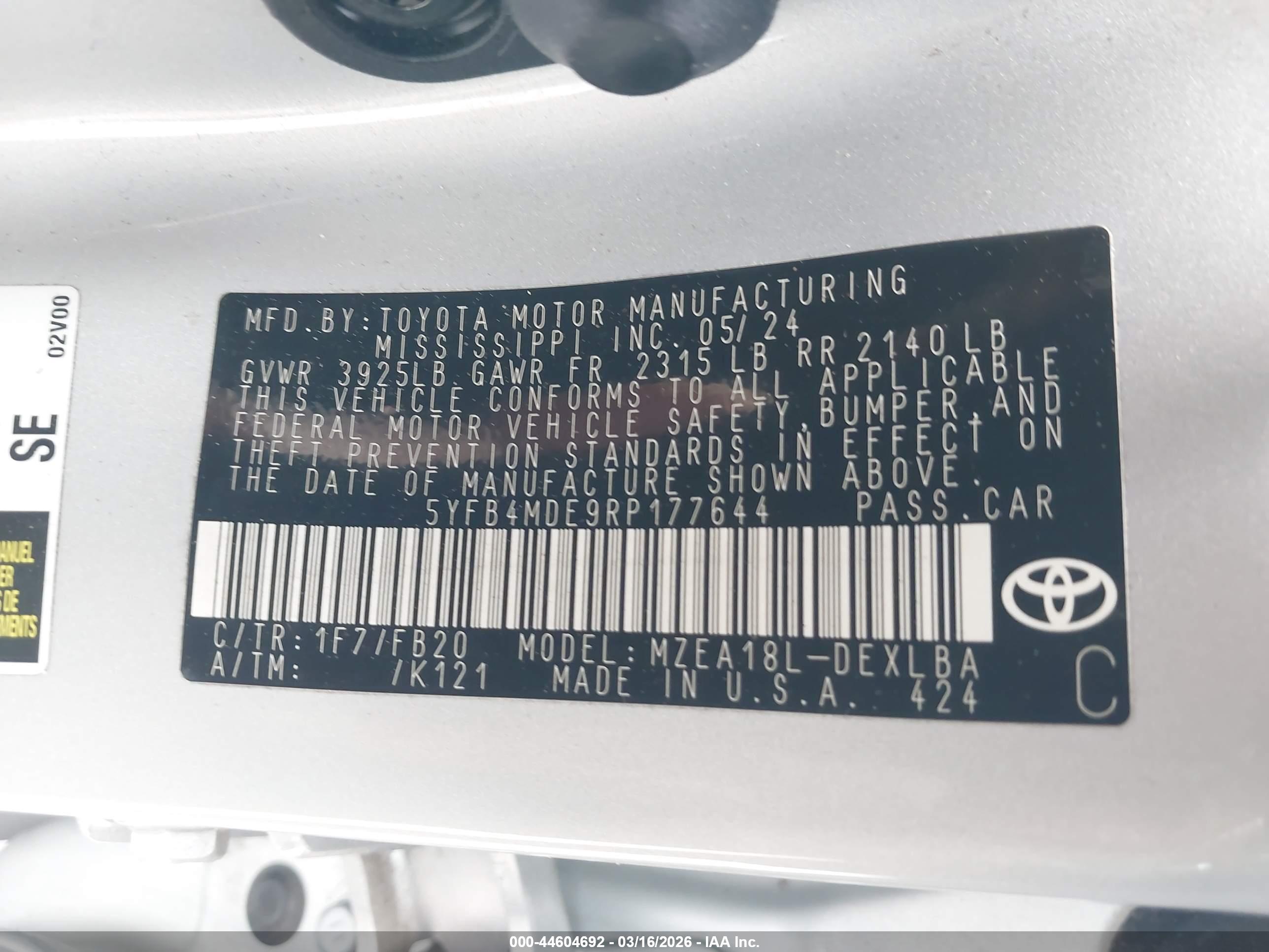 TOYOTA COROLLA image 9