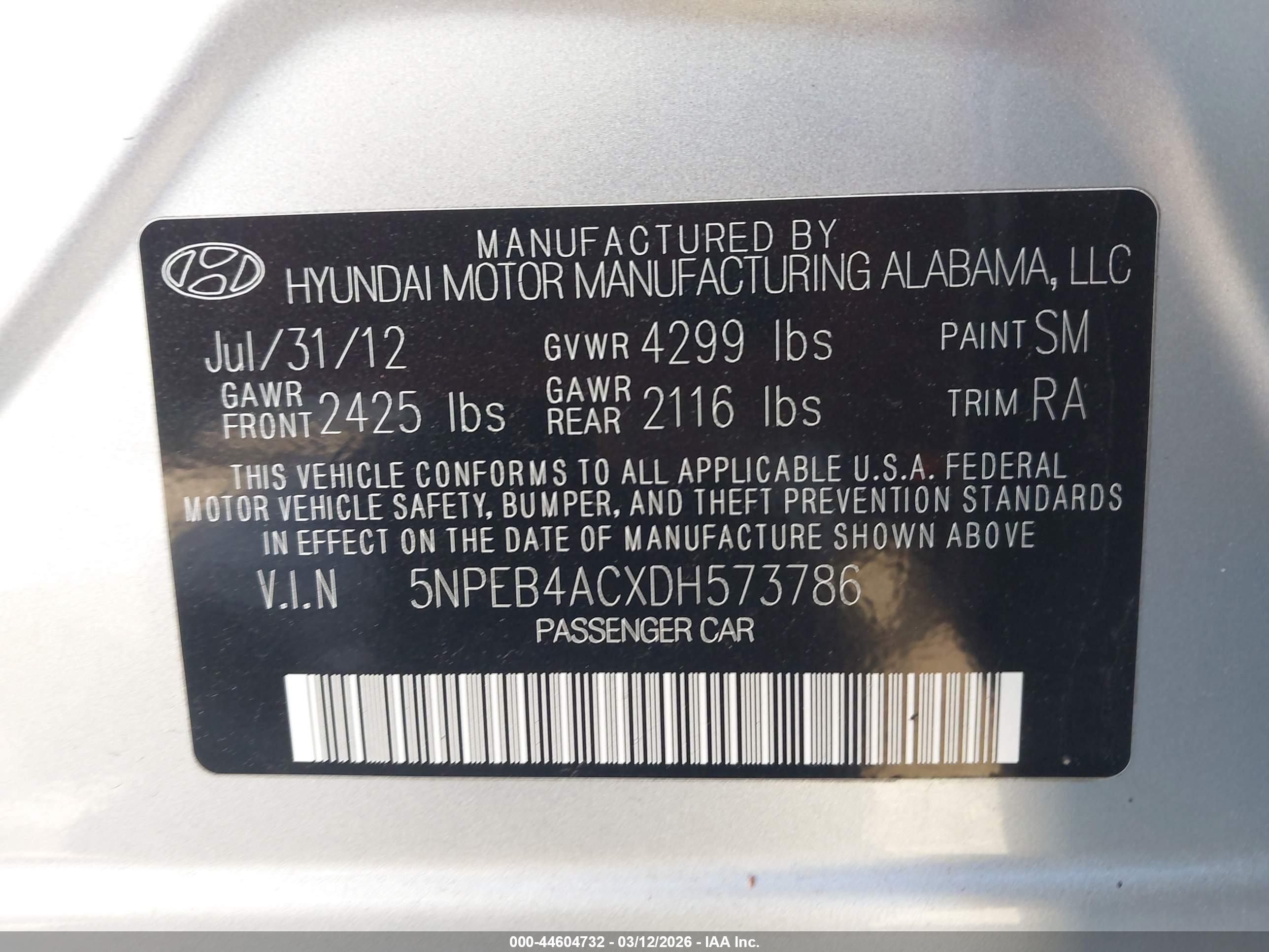 HYUNDAI SONATA image 9