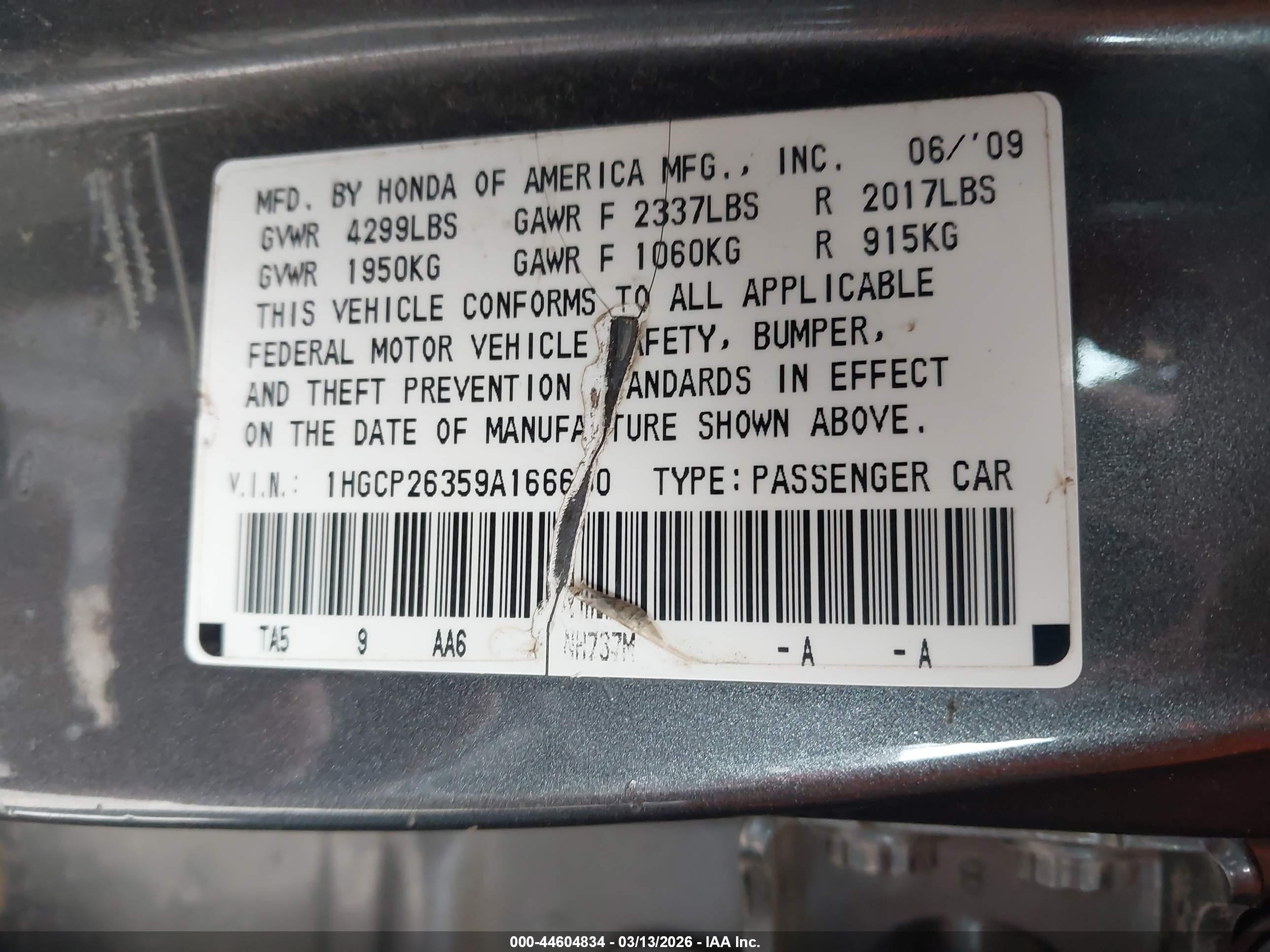 HONDA ACCORD image 9