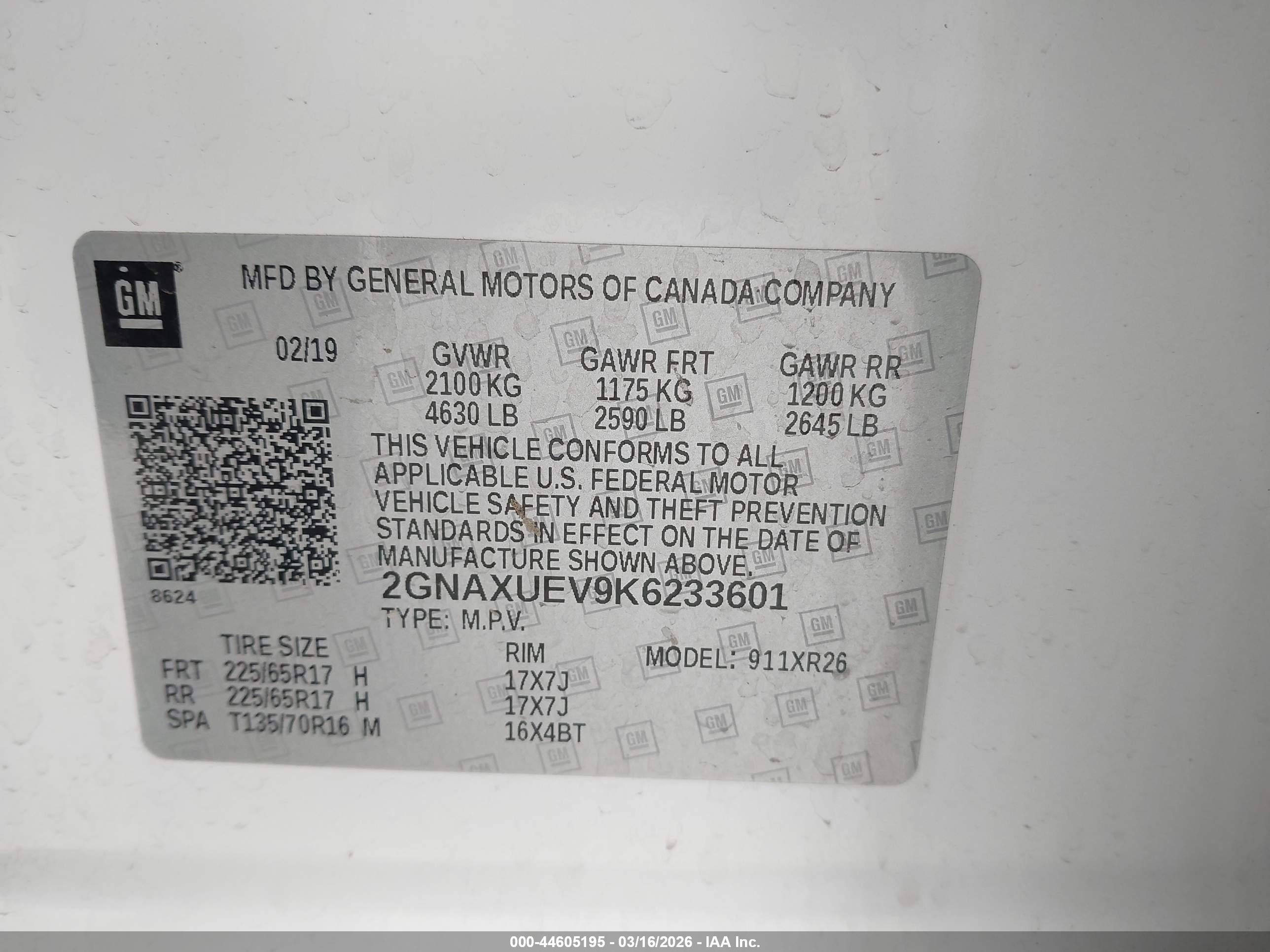 CHEVROLET EQUINOX image 9