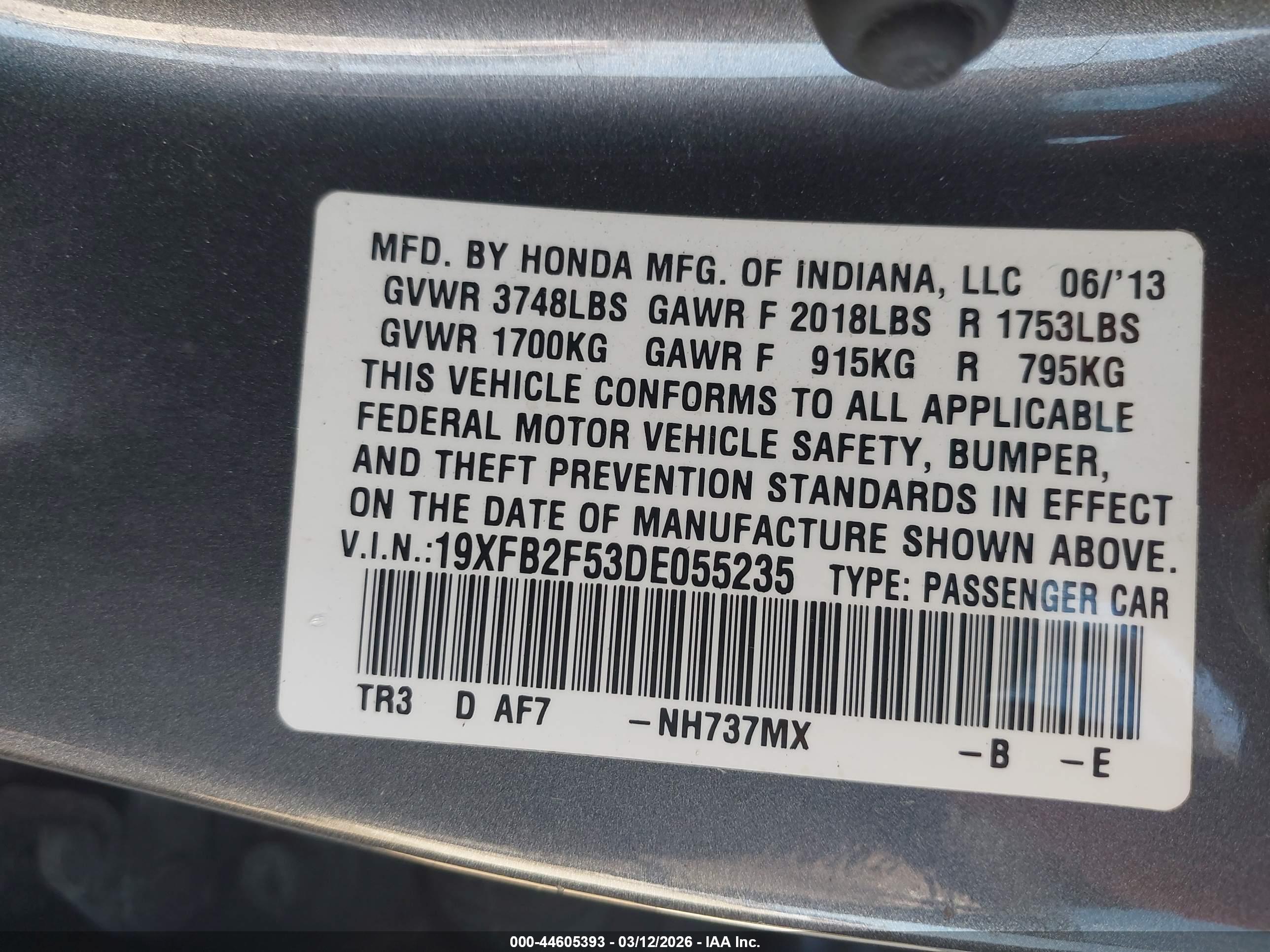 HONDA CIVIC image 9