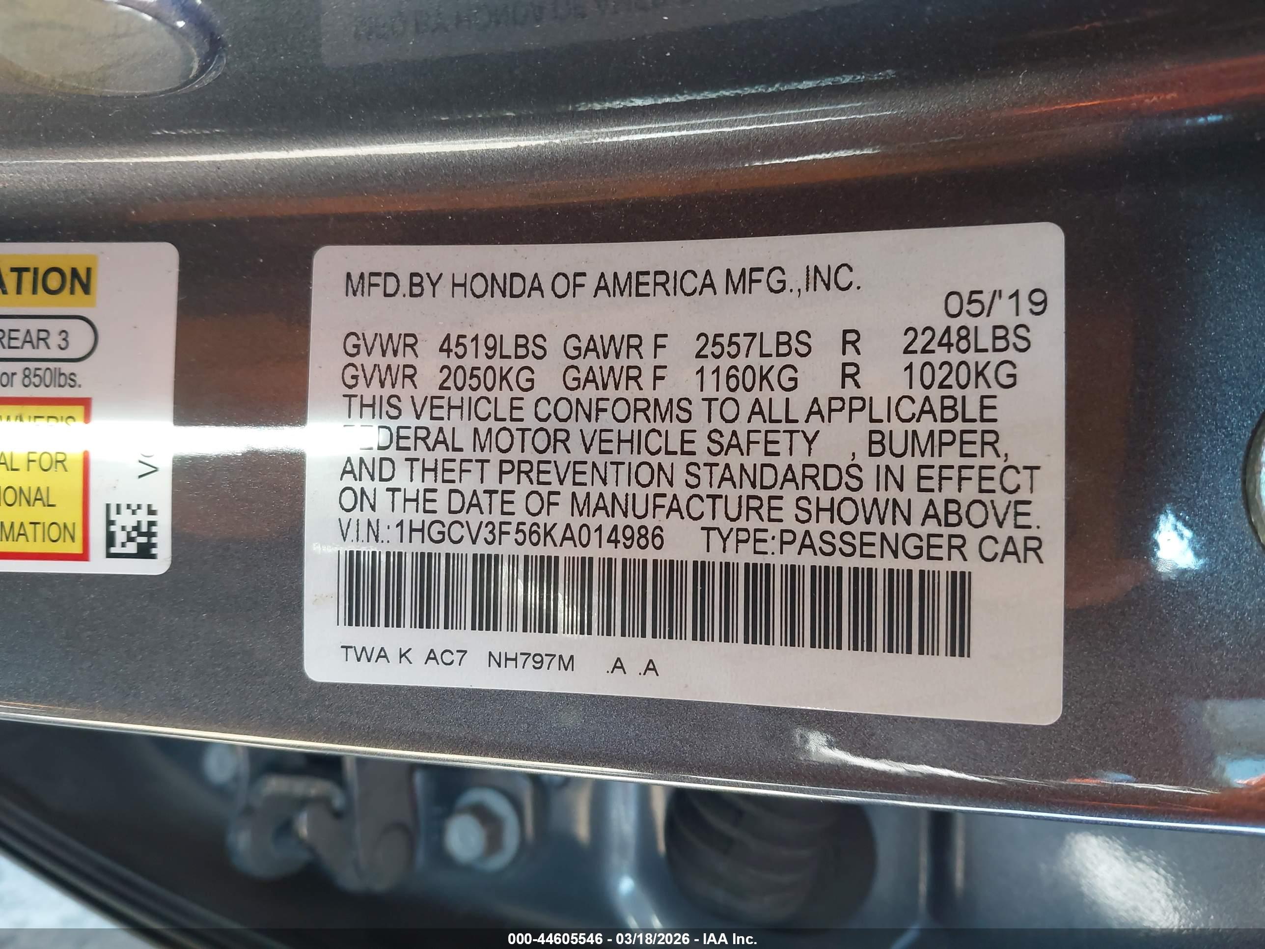 HONDA ACCORD image 9
