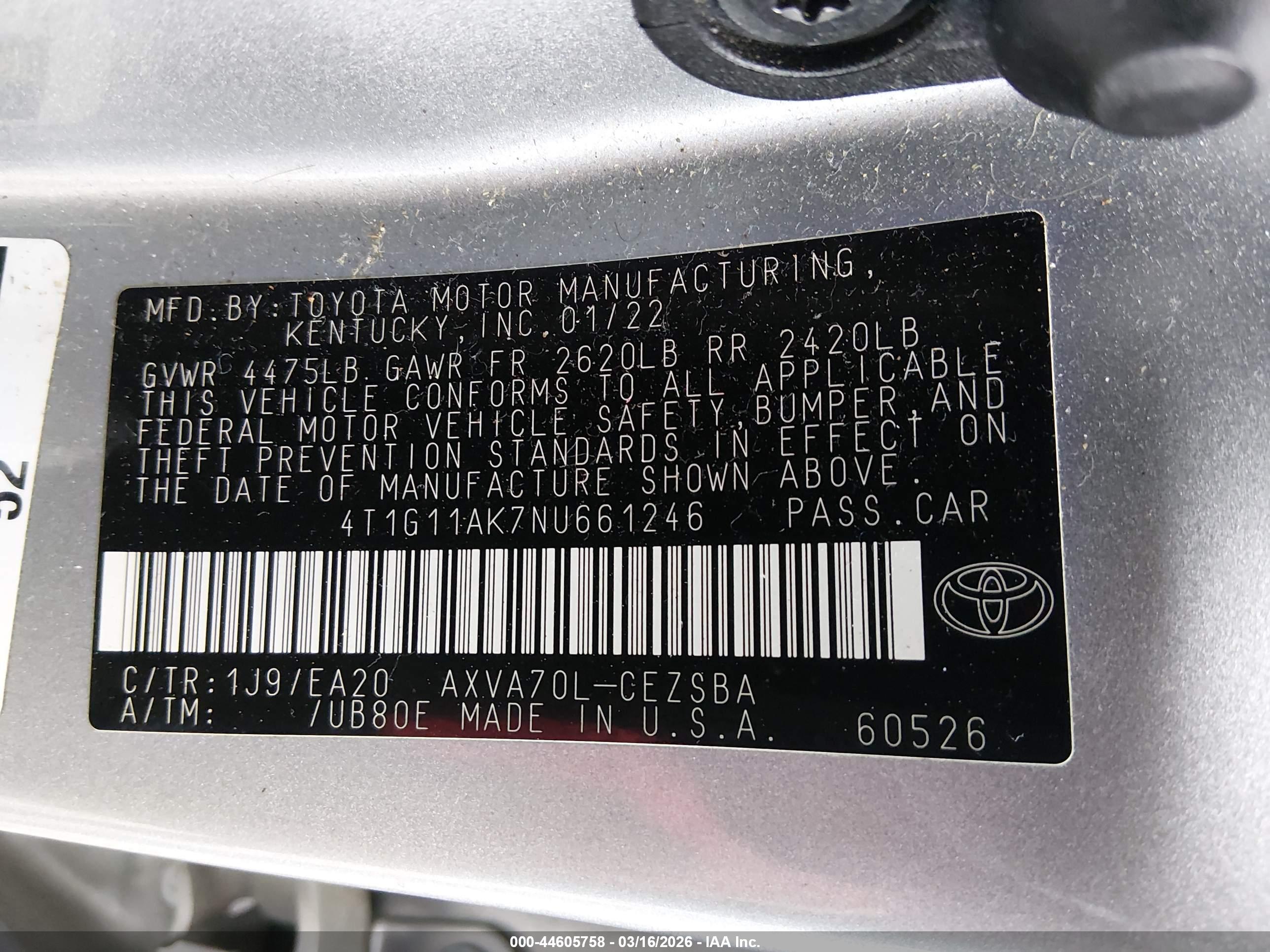 TOYOTA CAMRY image 9