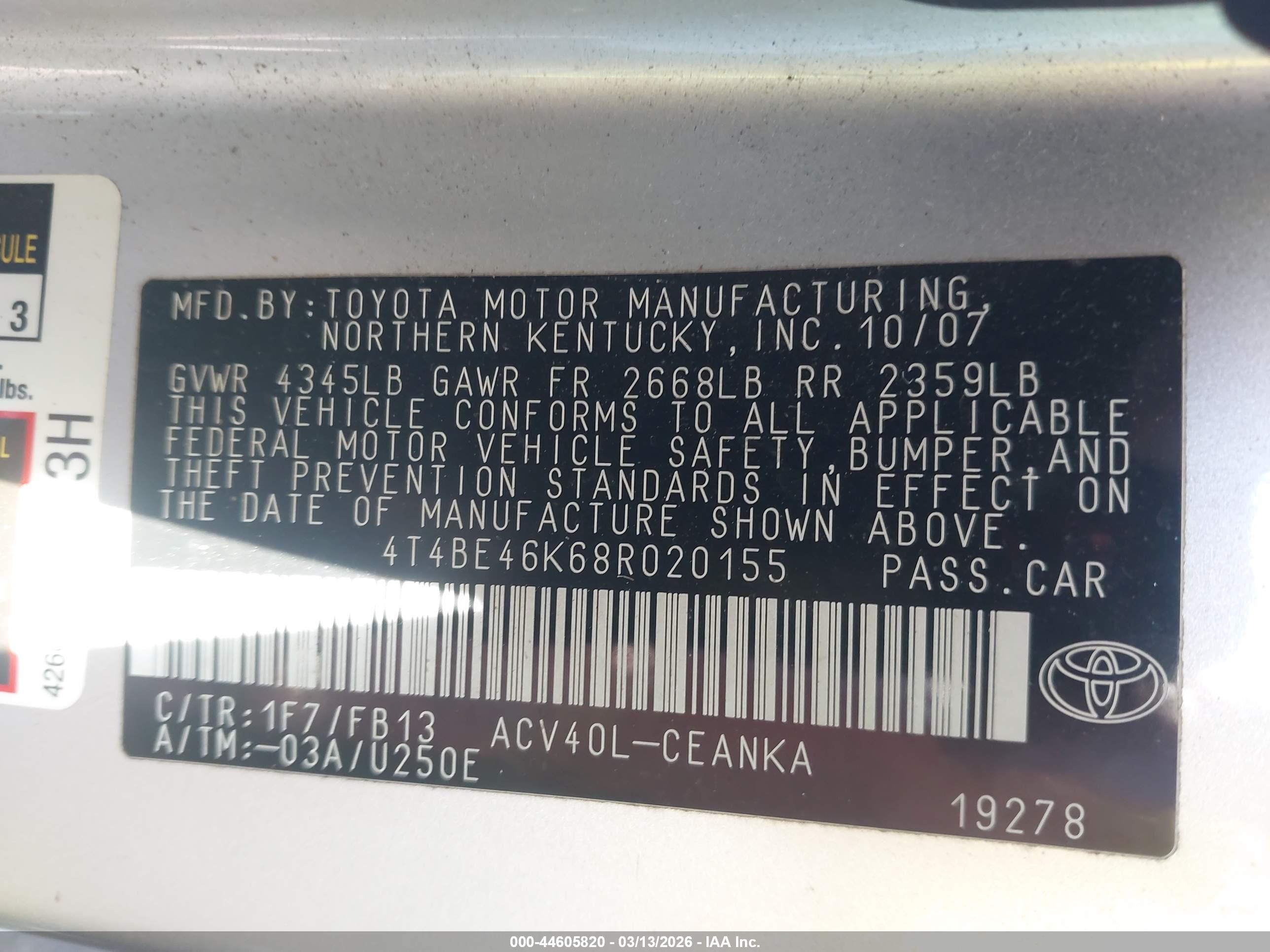 TOYOTA CAMRY image 9