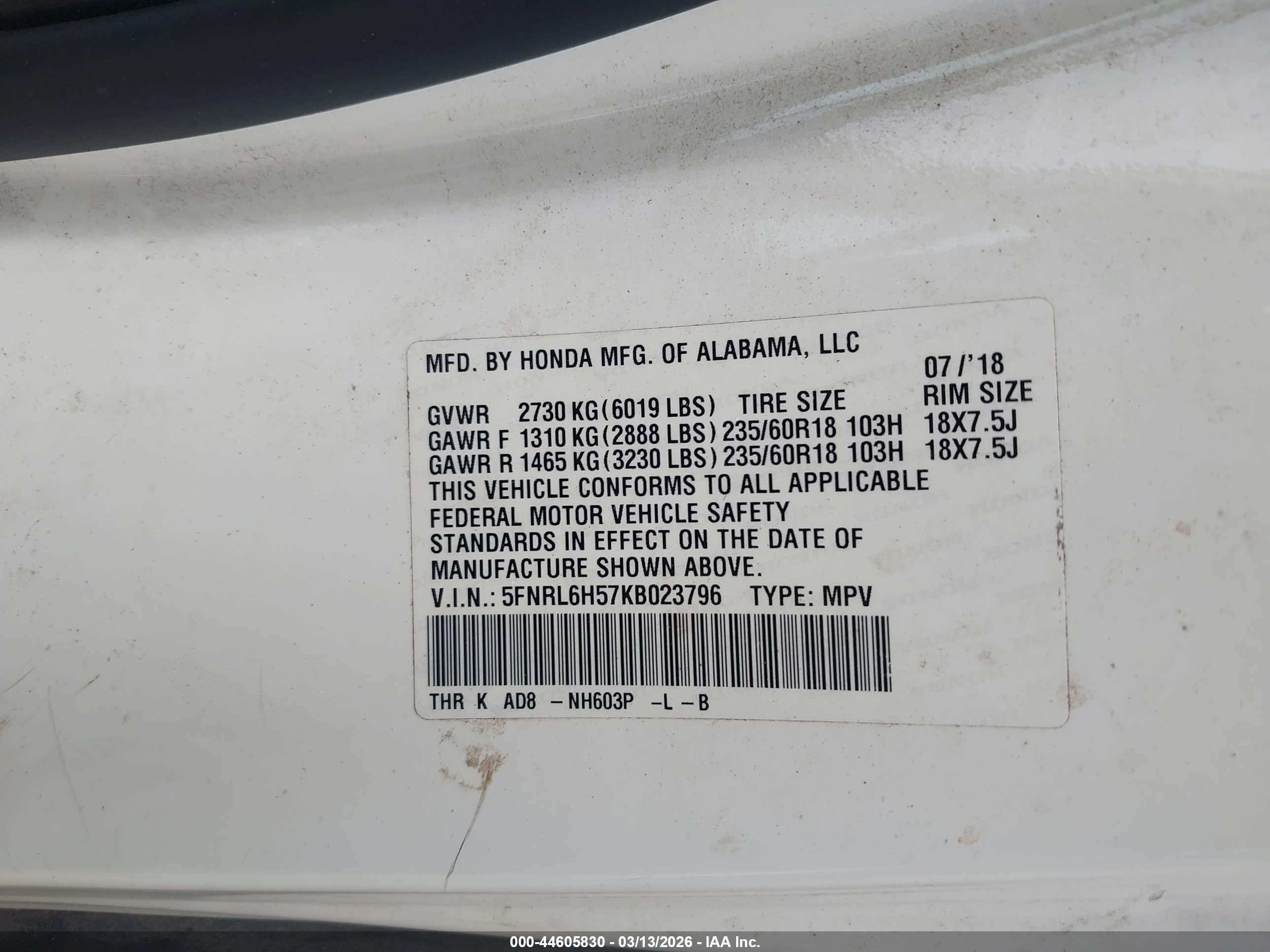 HONDA ODYSSEY image 9