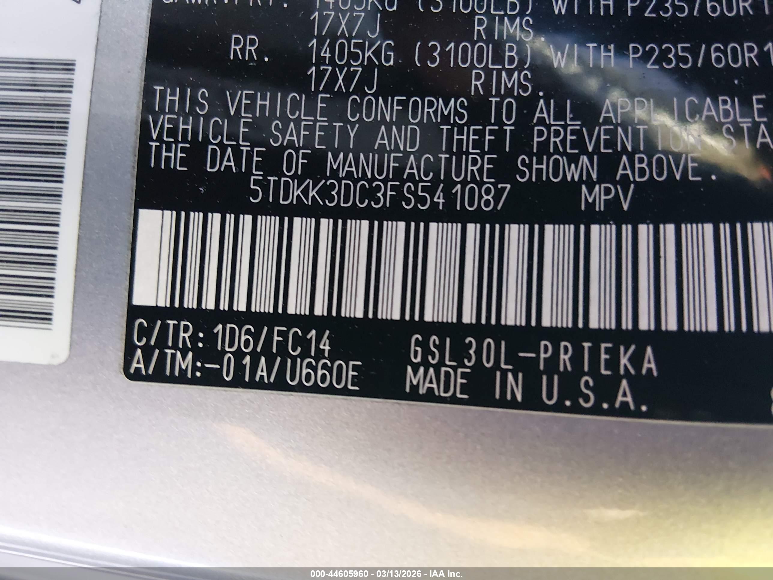 TOYOTA SIENNA image 9