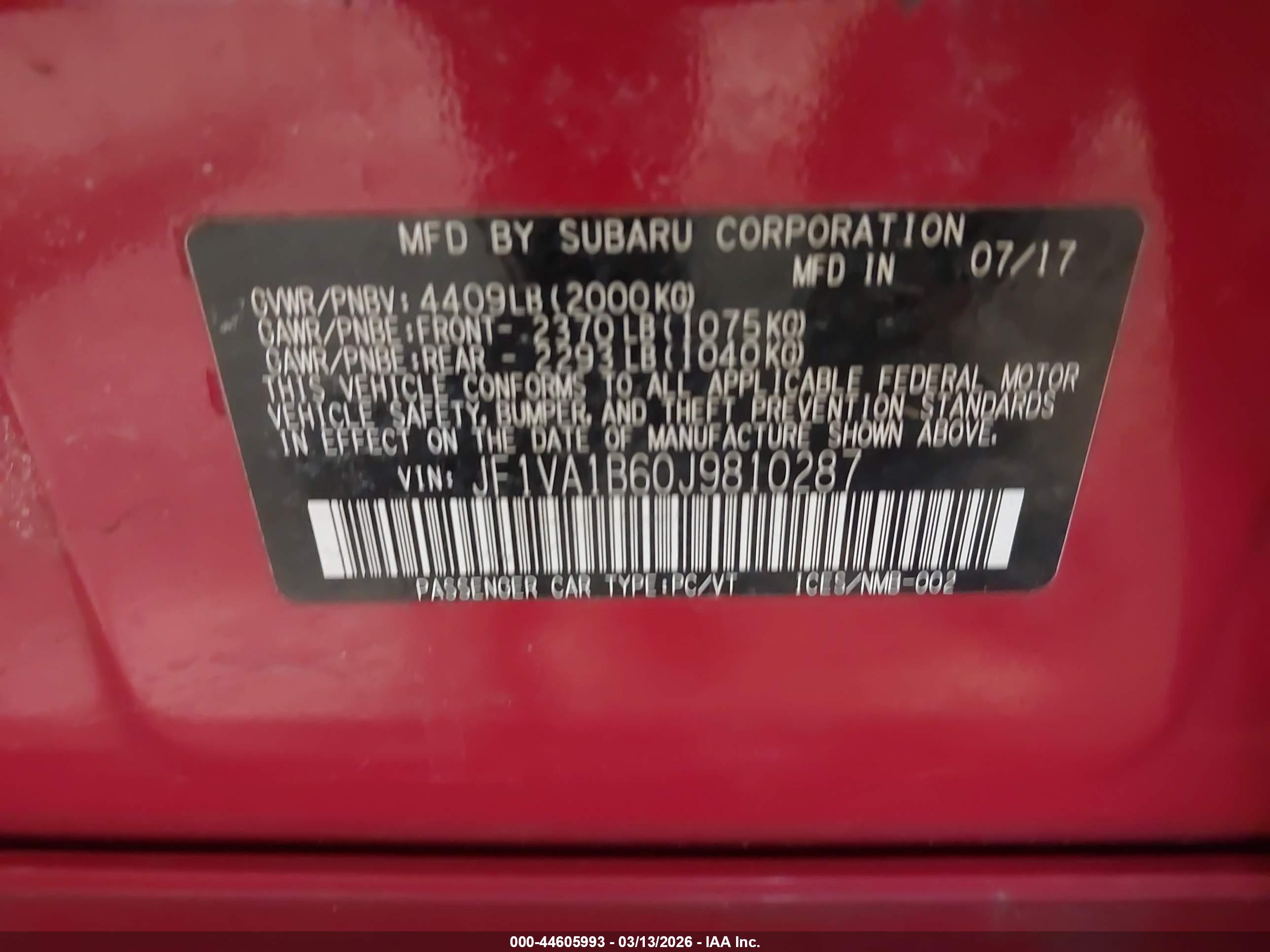 SUBARU WRX image 9