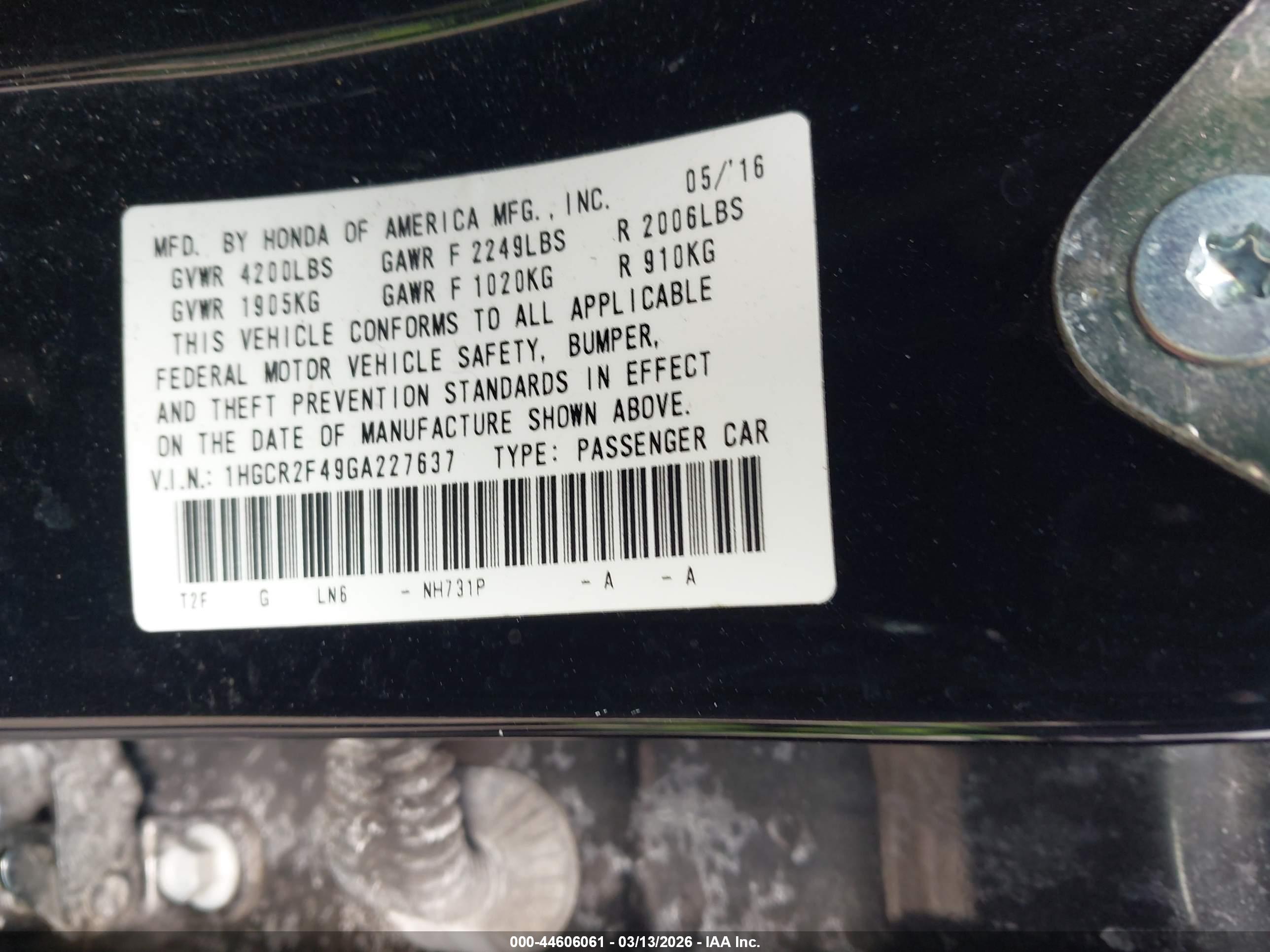 HONDA ACCORD image 9