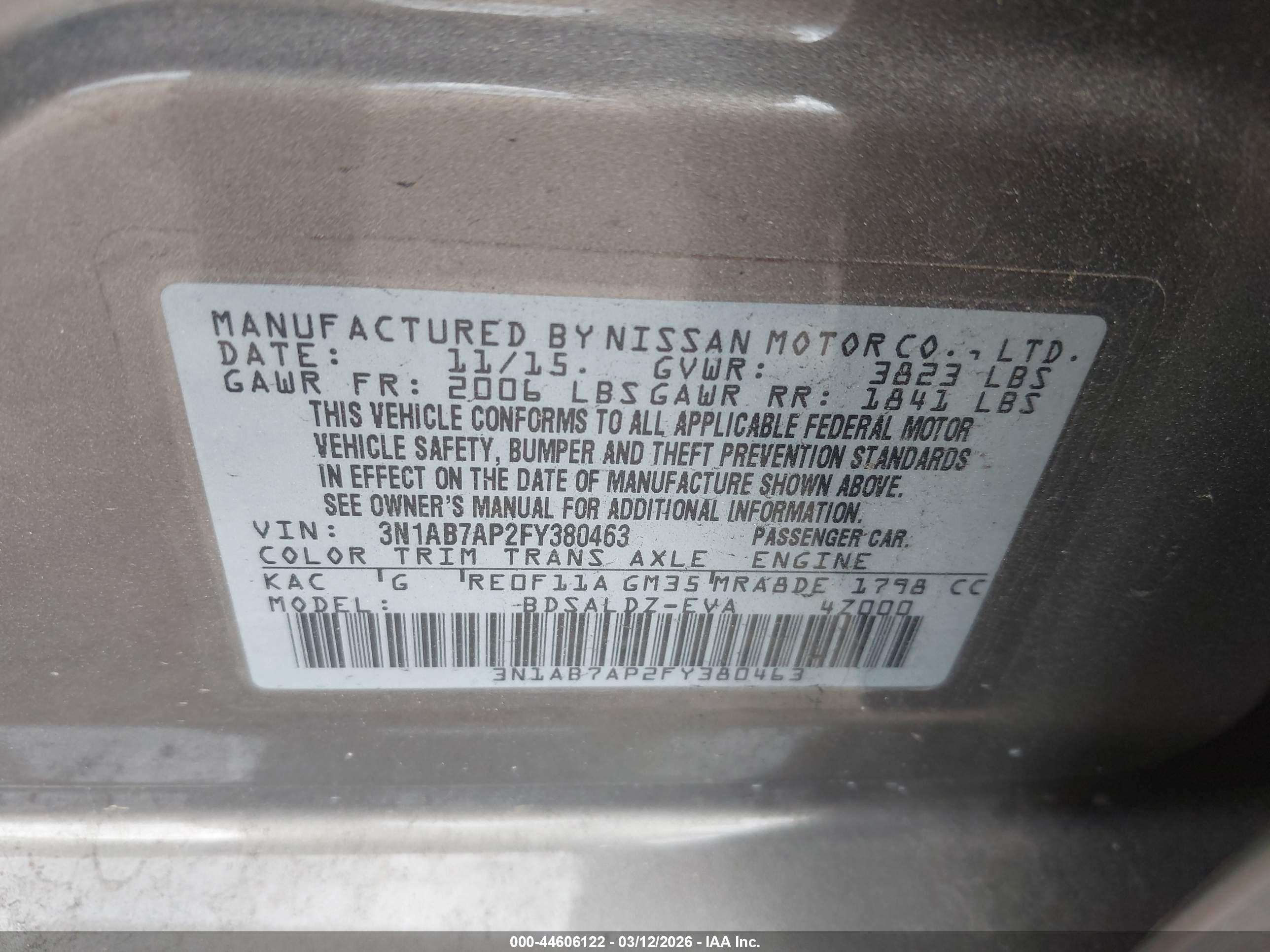 NISSAN SENTRA image 9
