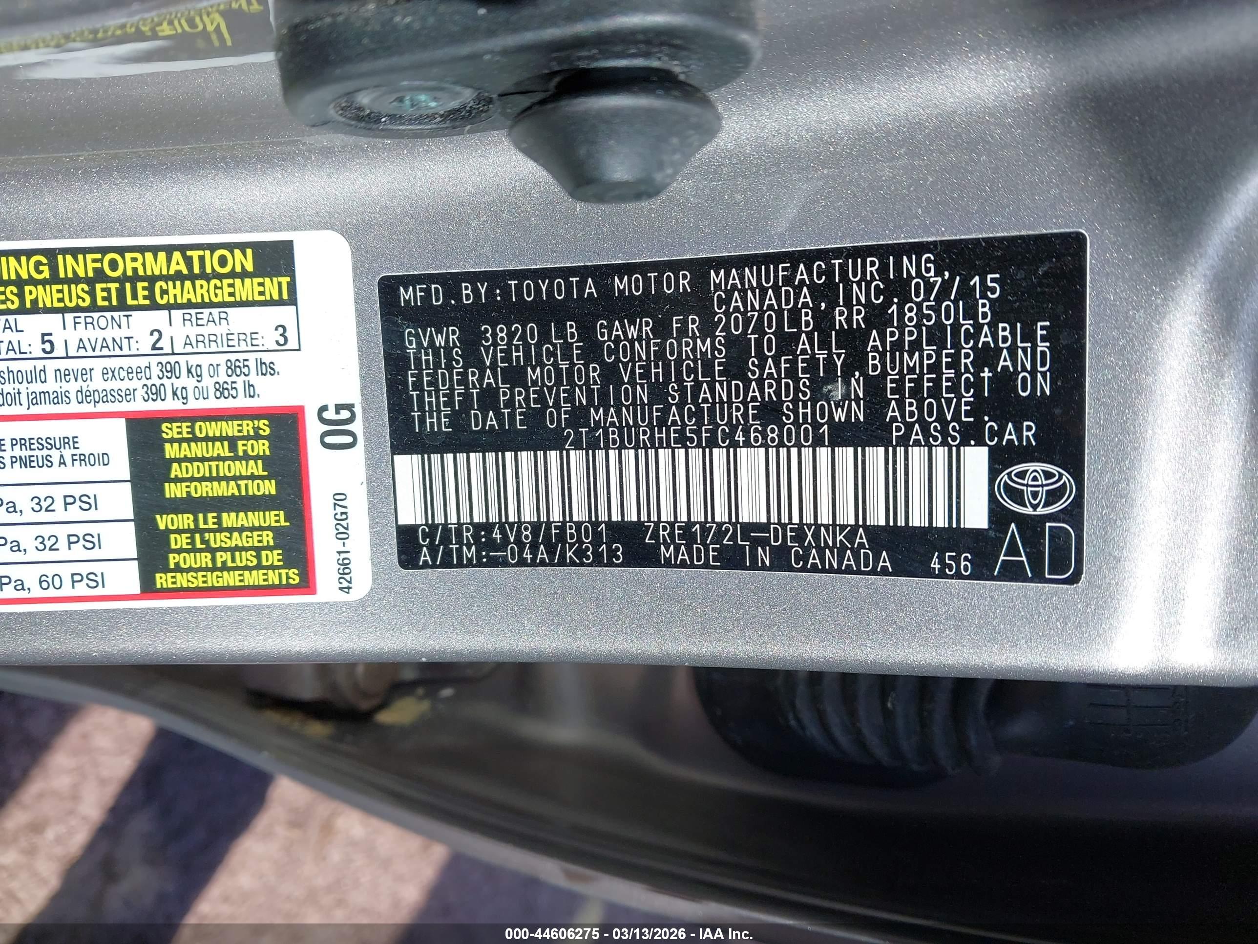 TOYOTA COROLLA image 9