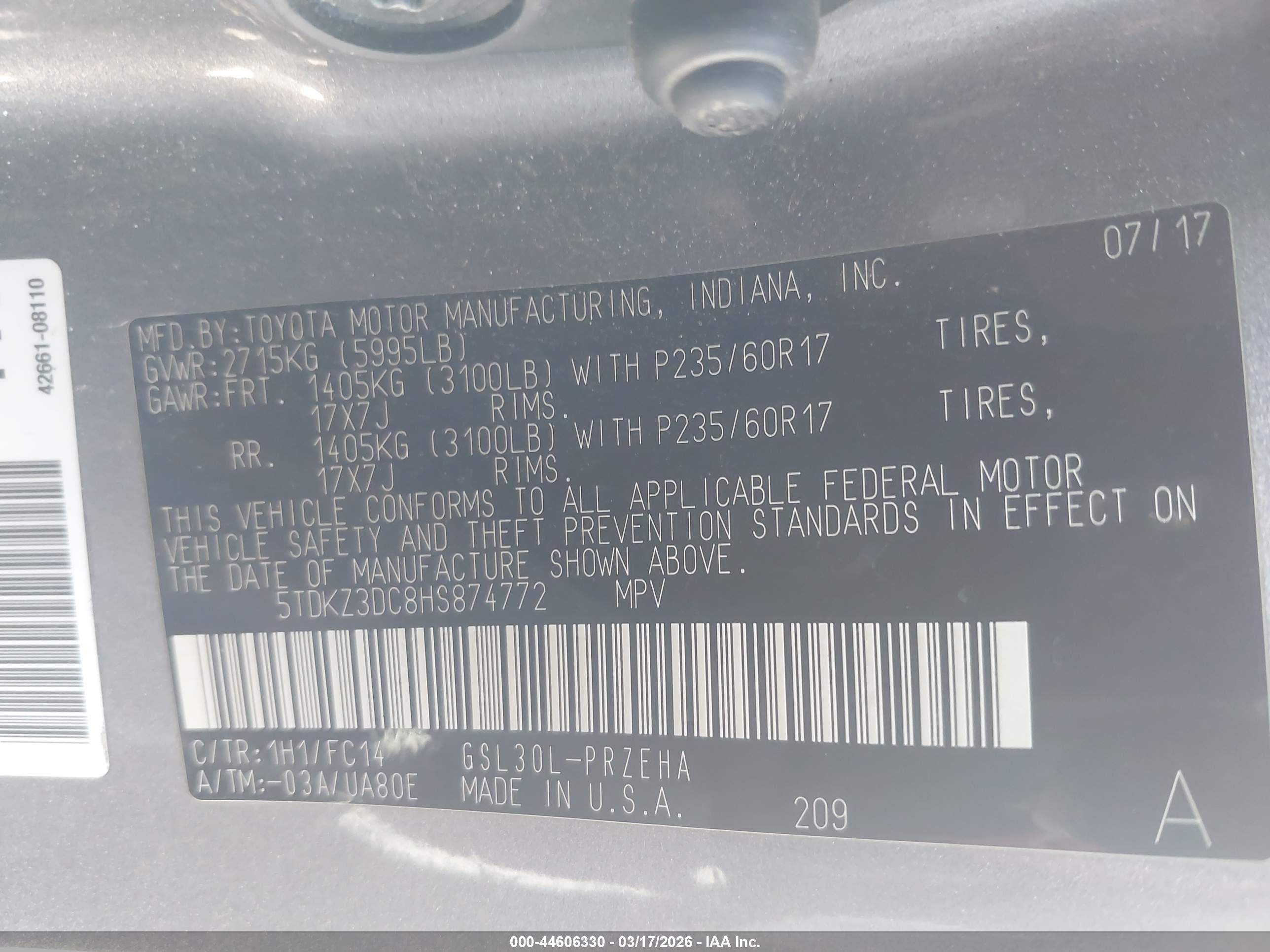 TOYOTA SIENNA image 9