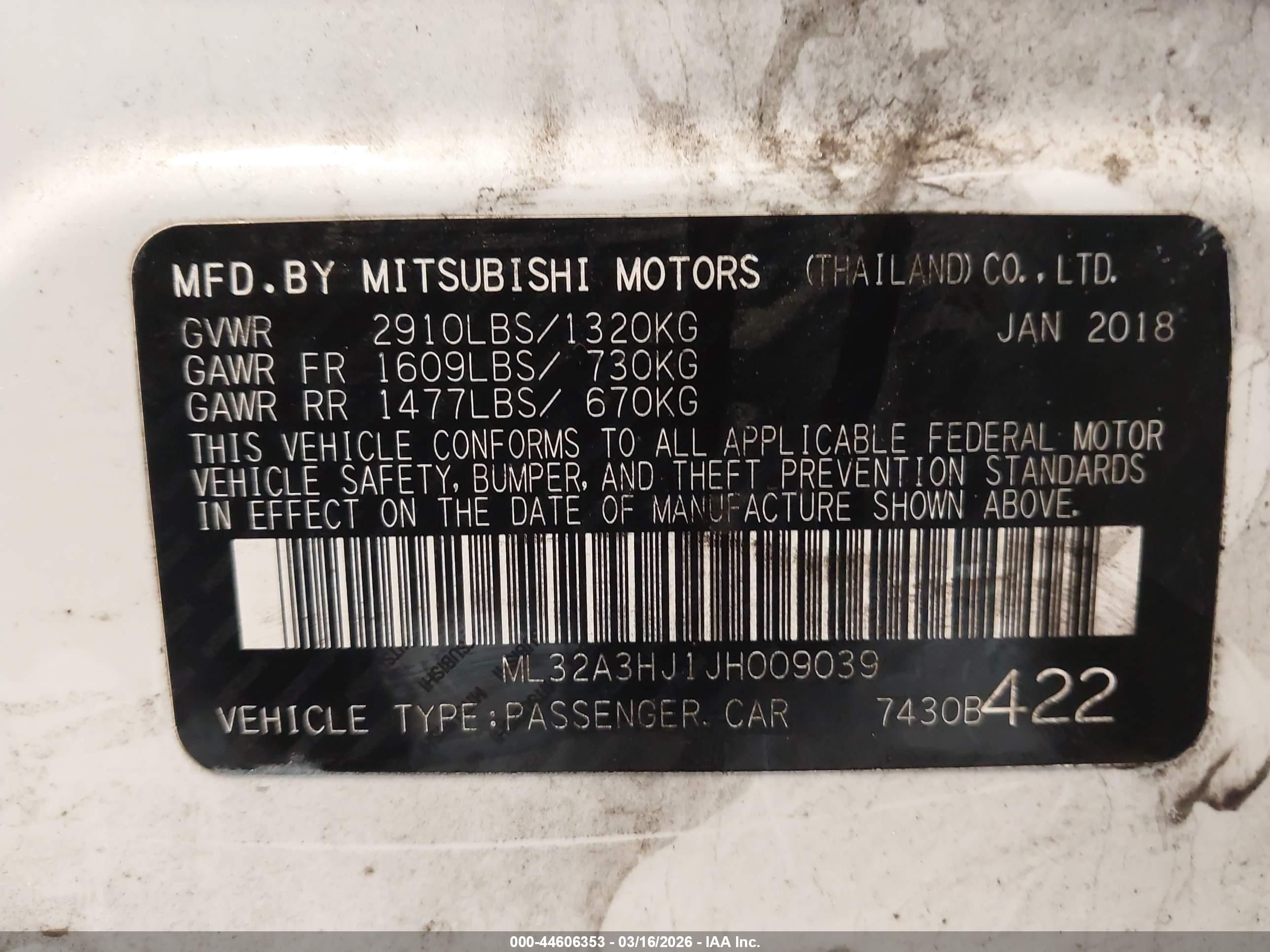 MITSUBISHI MIRAGE image 9
