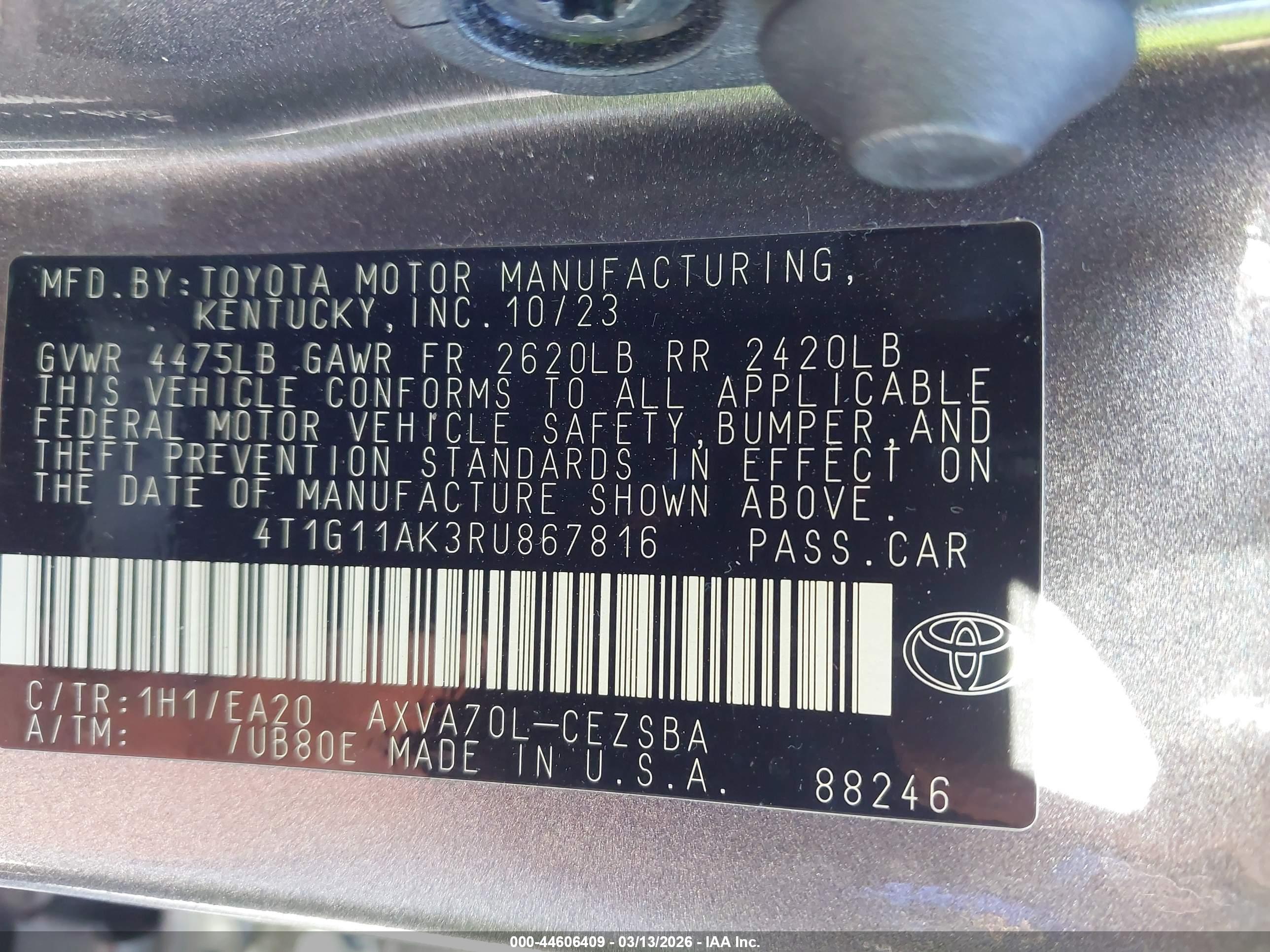 TOYOTA CAMRY image 9