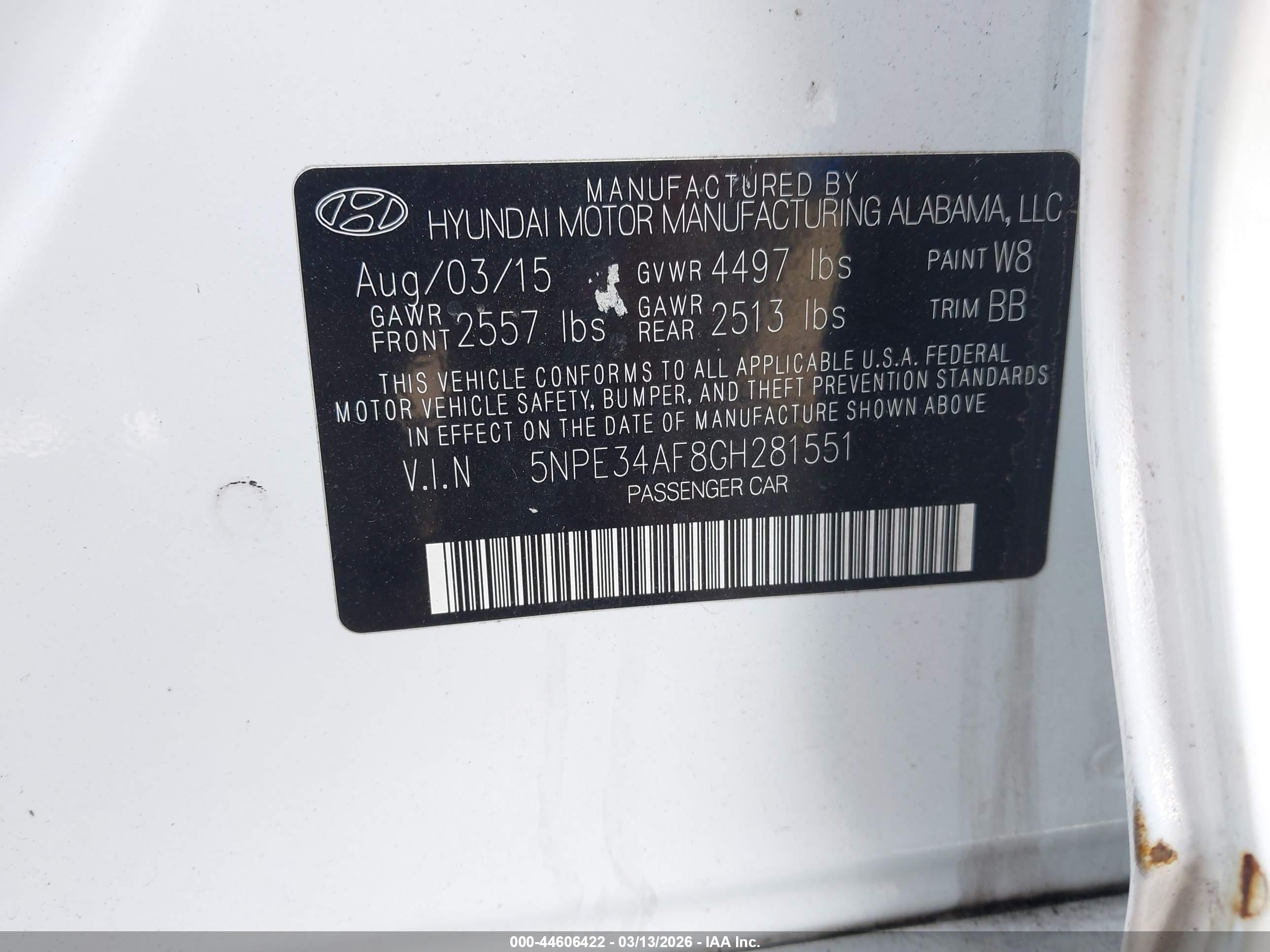 HYUNDAI SONATA image 9