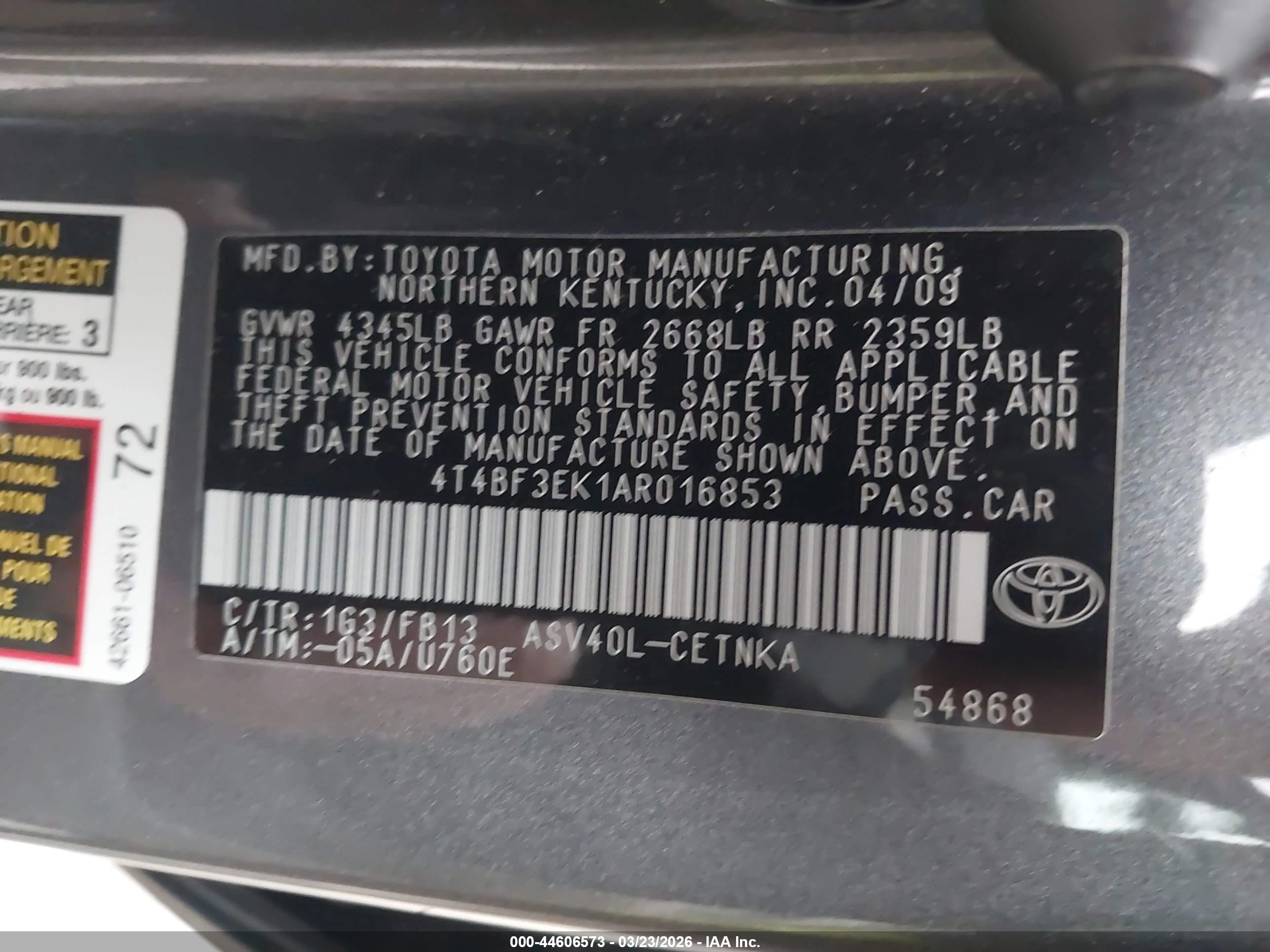 TOYOTA CAMRY image 9