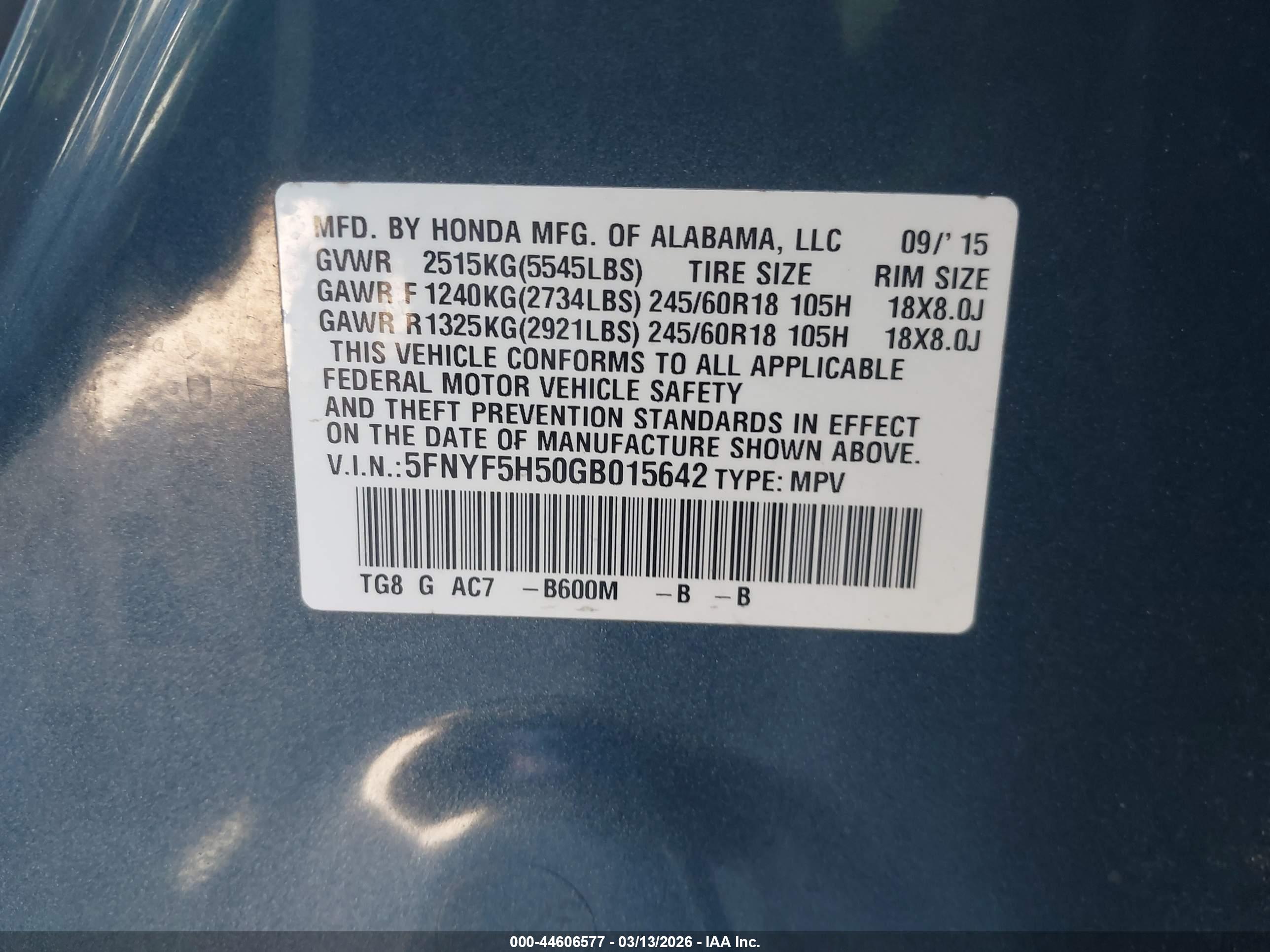 HONDA PILOT image 9