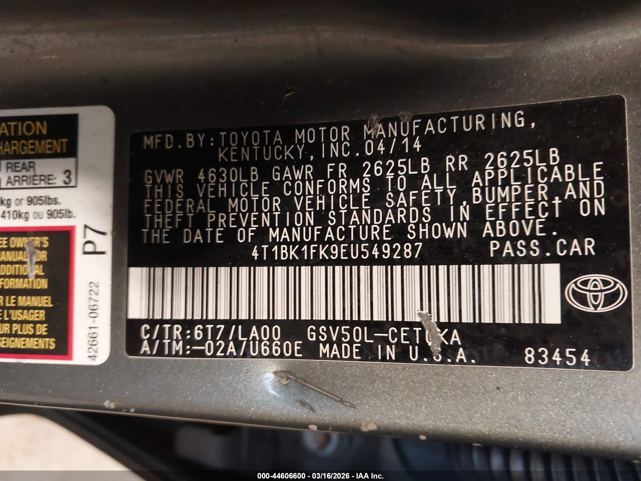 TOYOTA CAMRY image 9