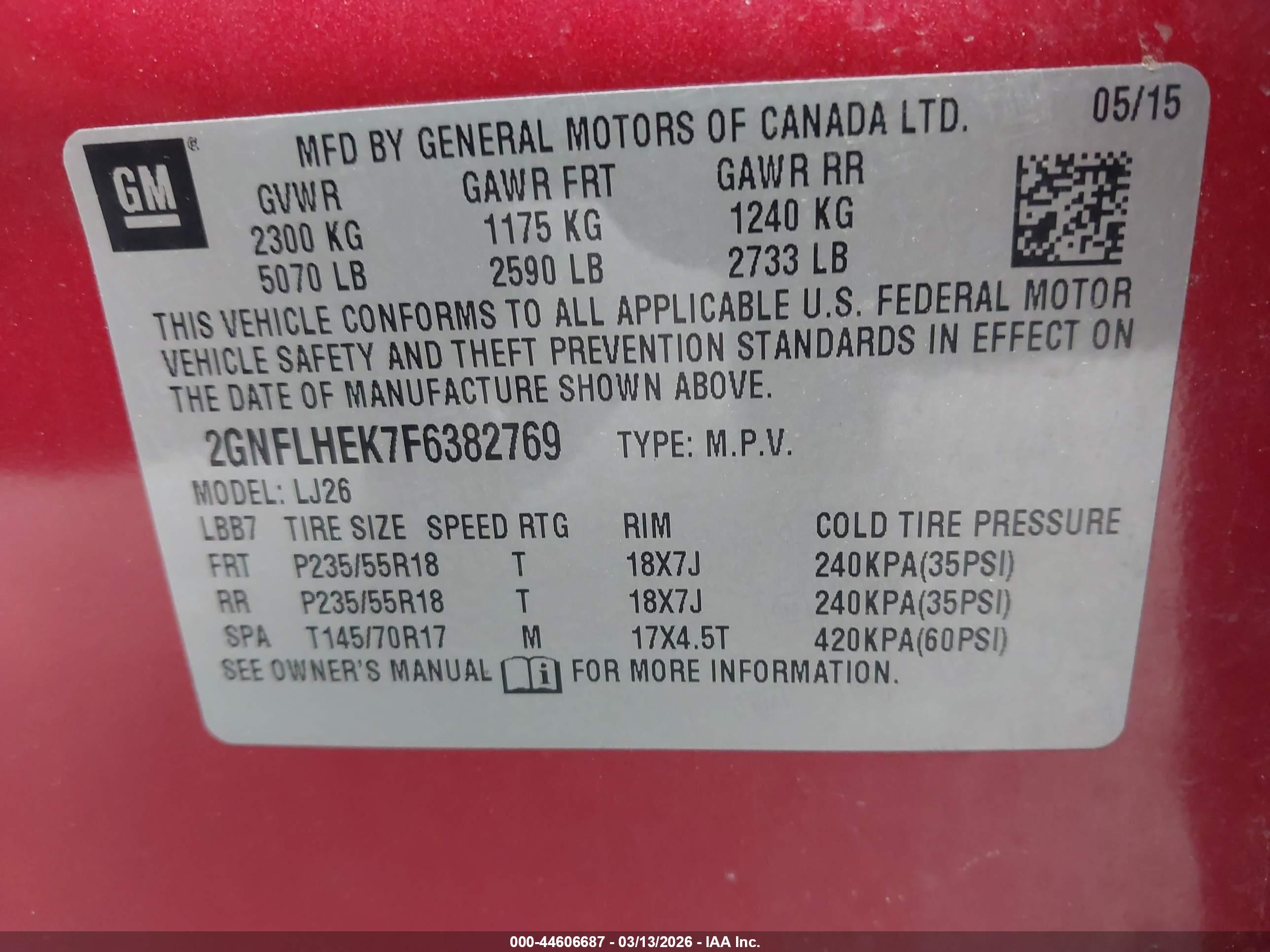 CHEVROLET EQUINOX image 9