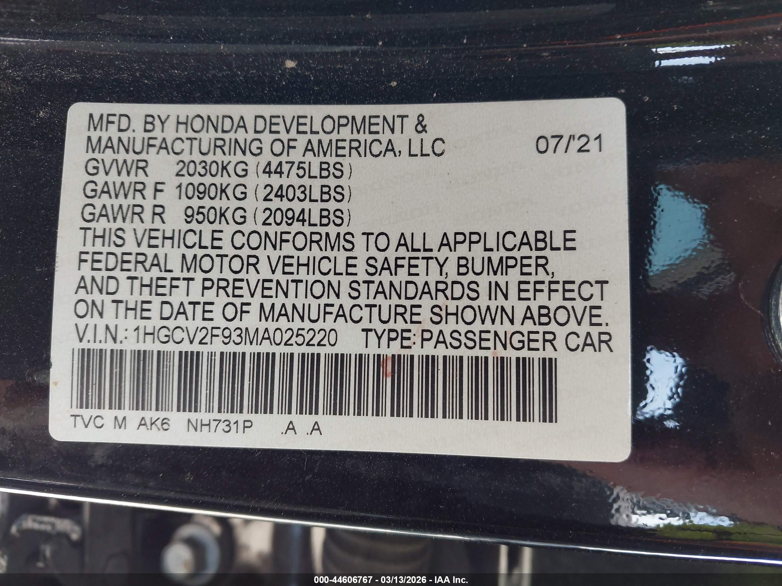 HONDA ACCORD image 9