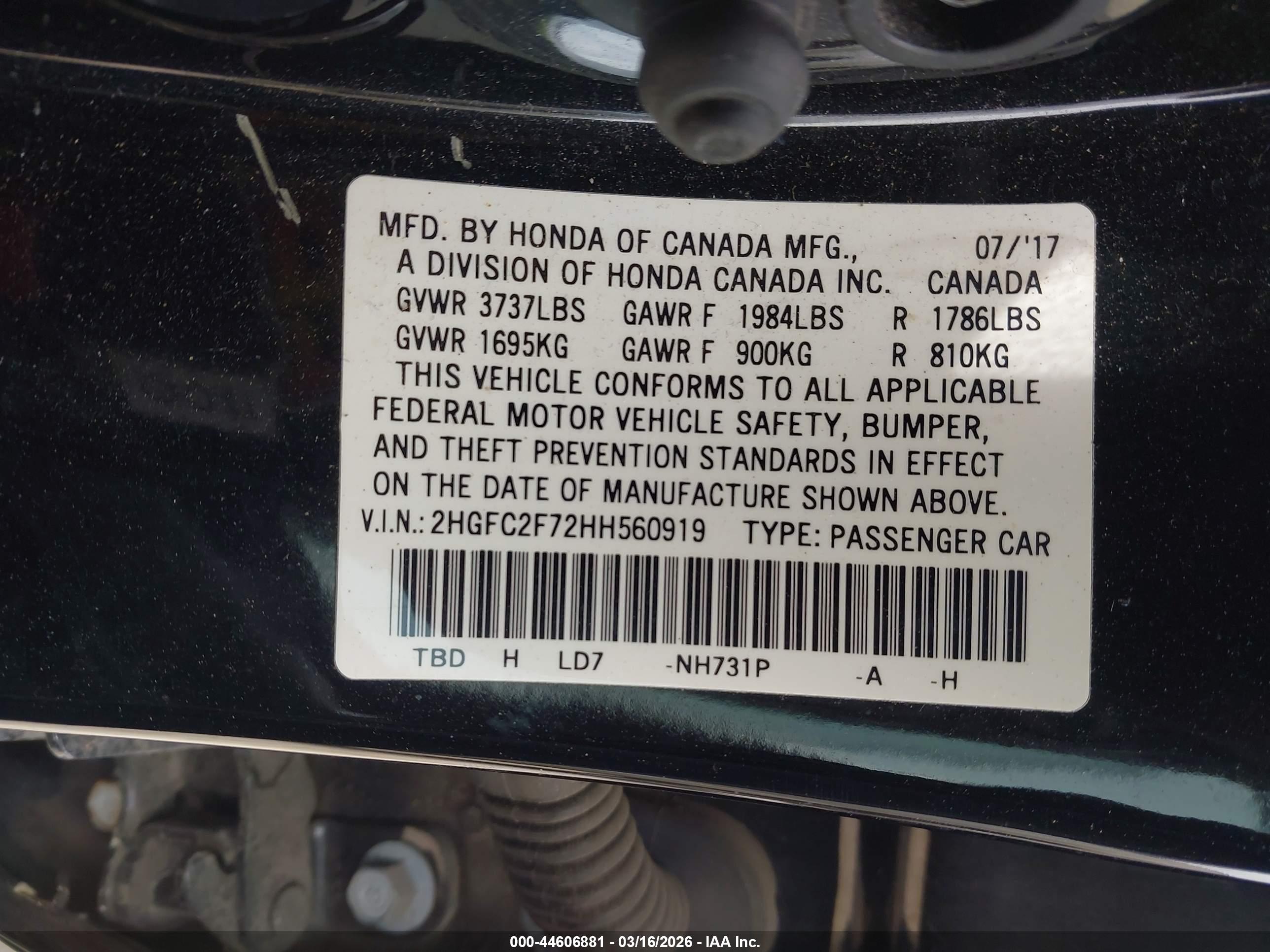 HONDA CIVIC image 9