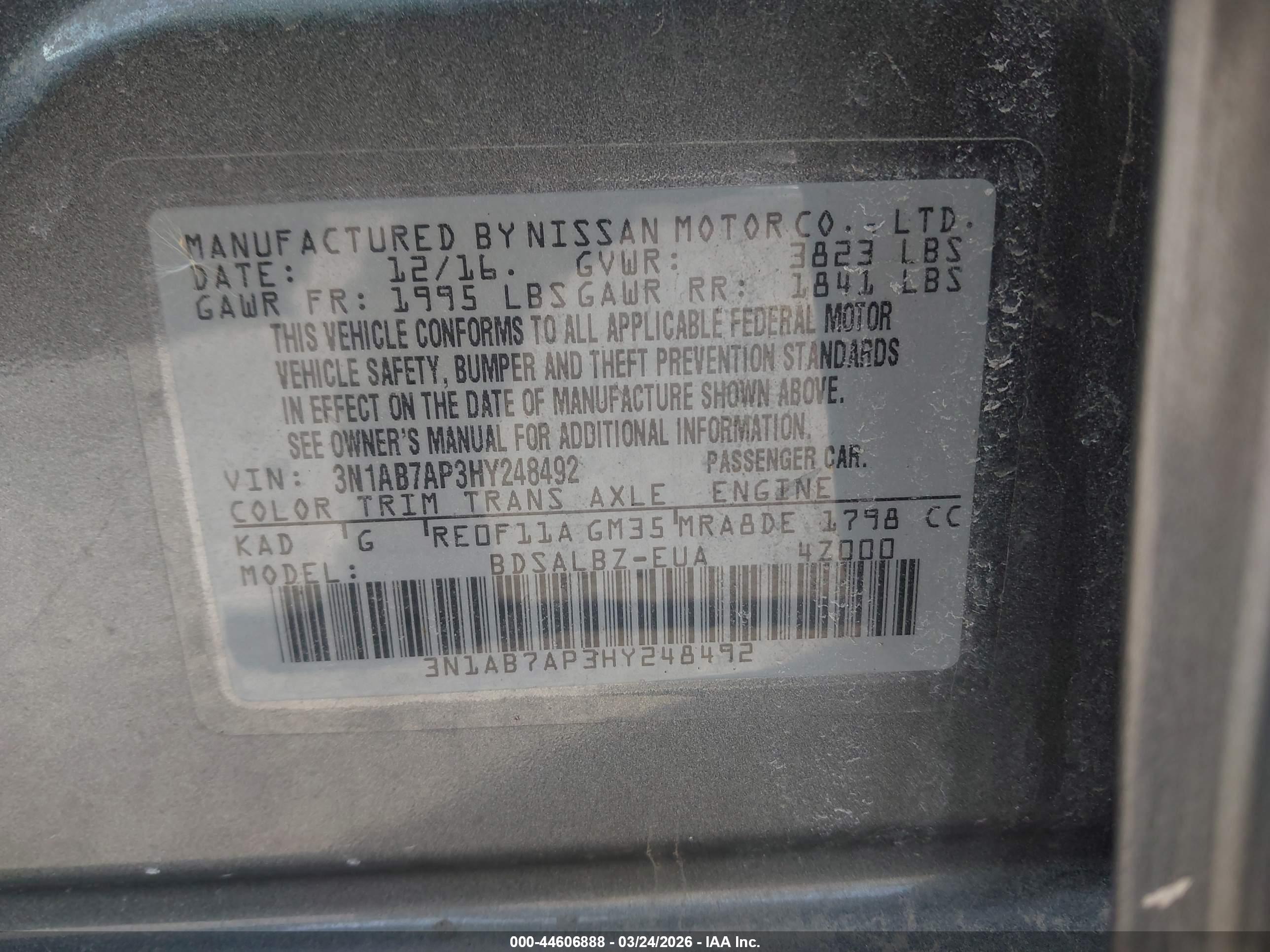 NISSAN SENTRA image 9