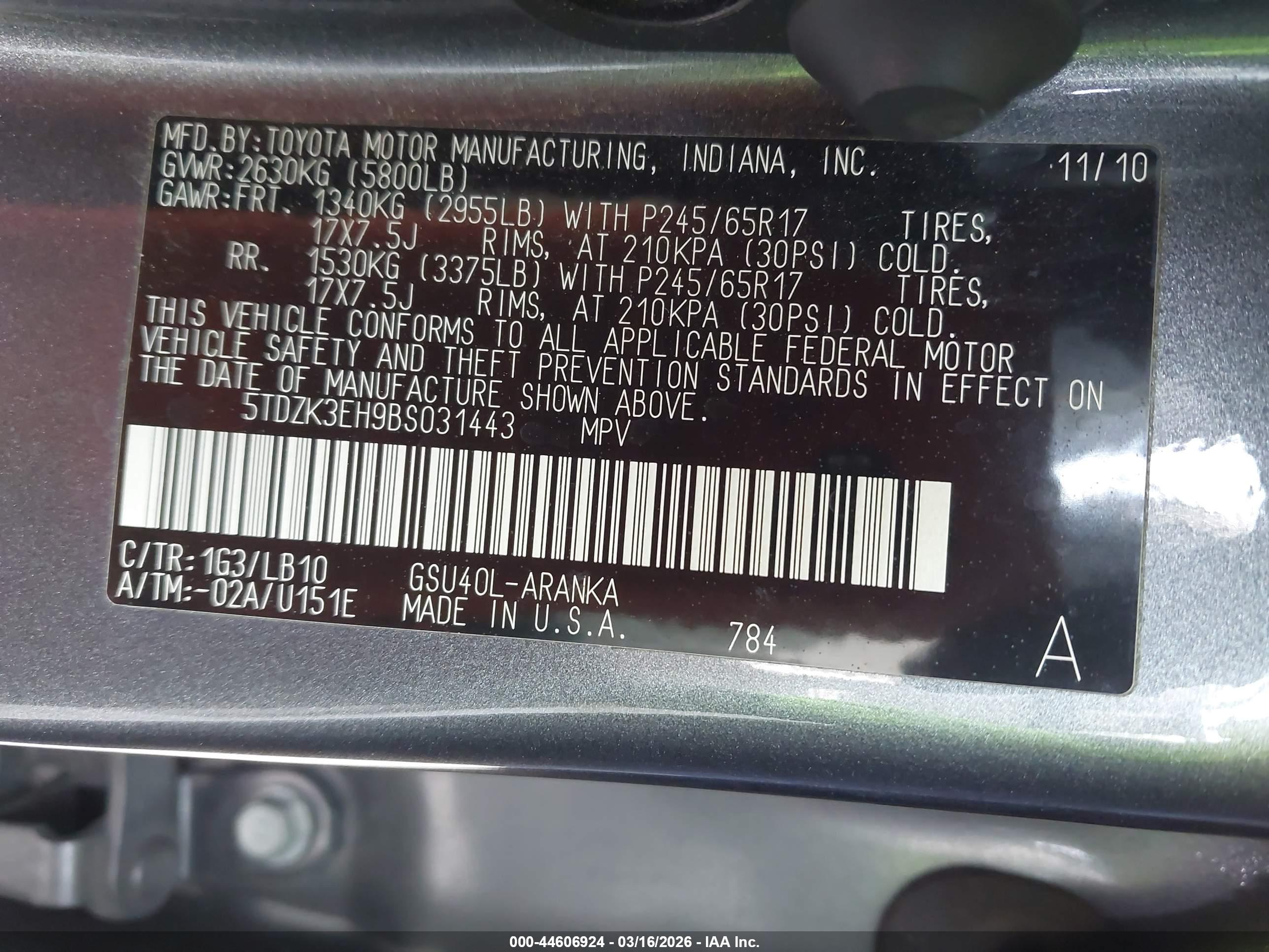 TOYOTA HIGHLANDER image 9