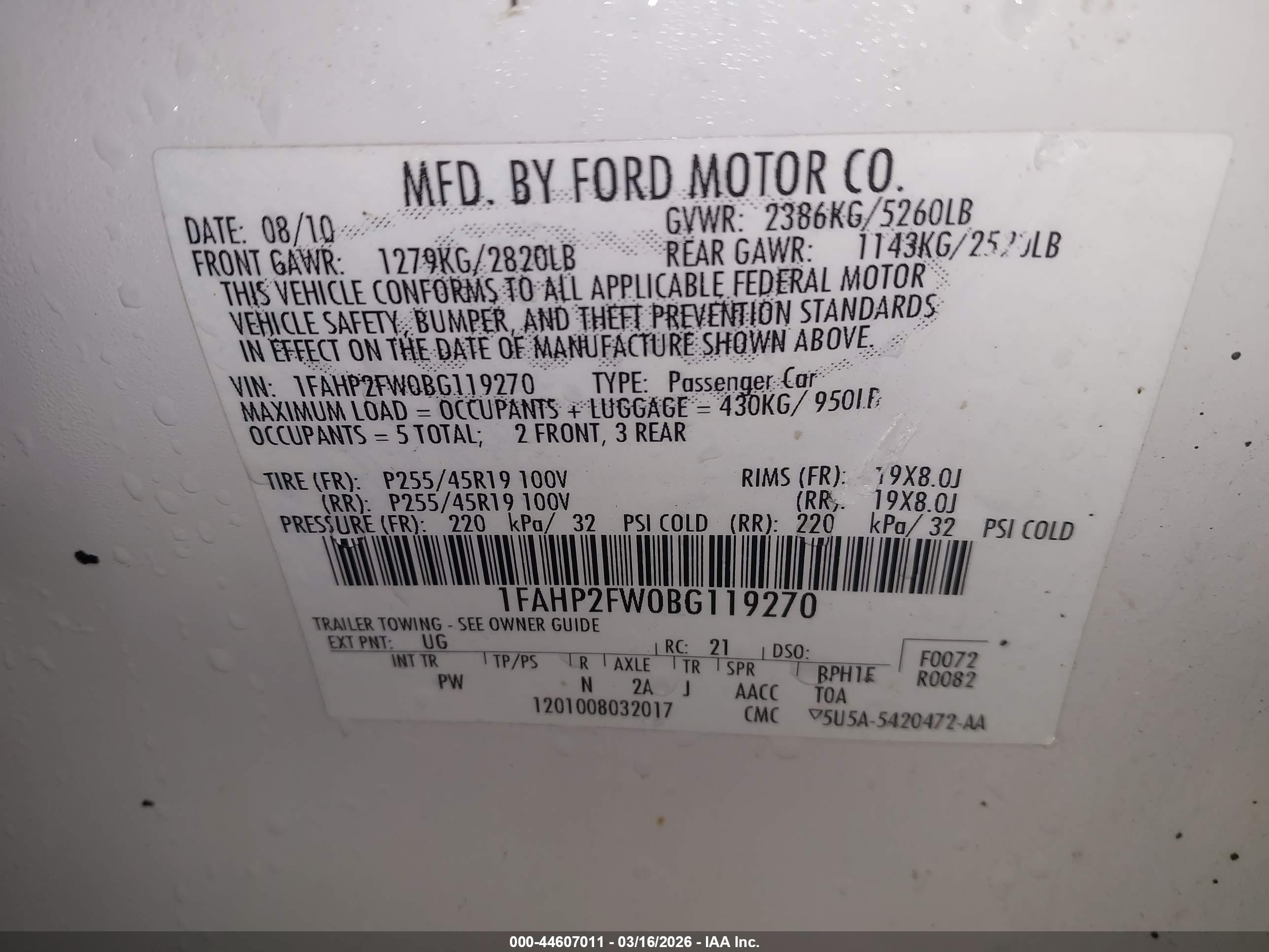 FORD TAURUS image 9