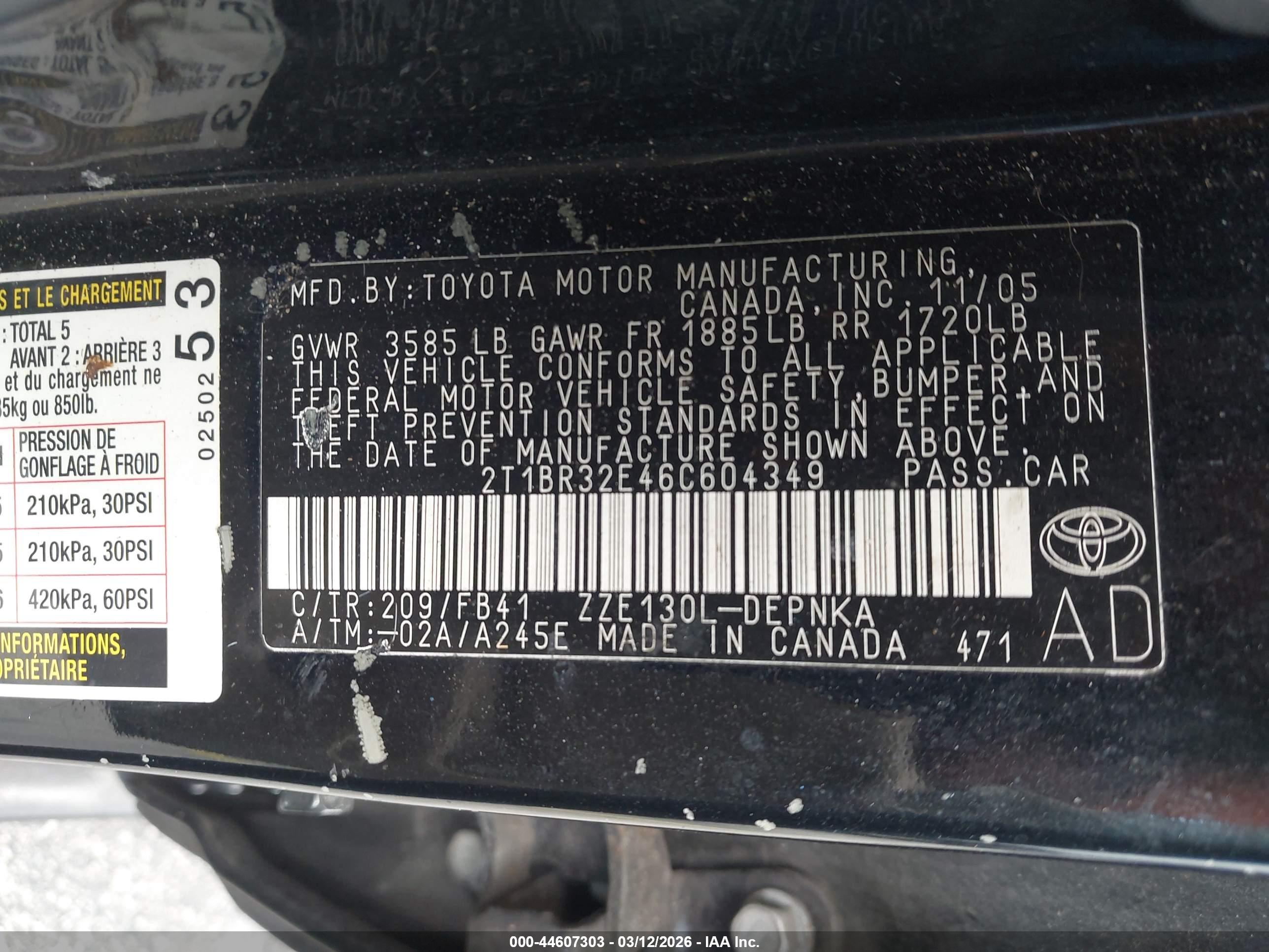 TOYOTA COROLLA image 9