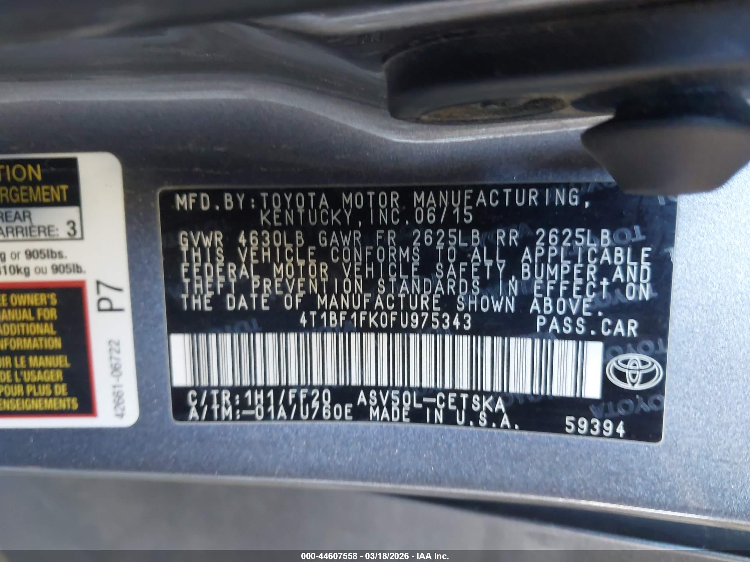 TOYOTA CAMRY image 9