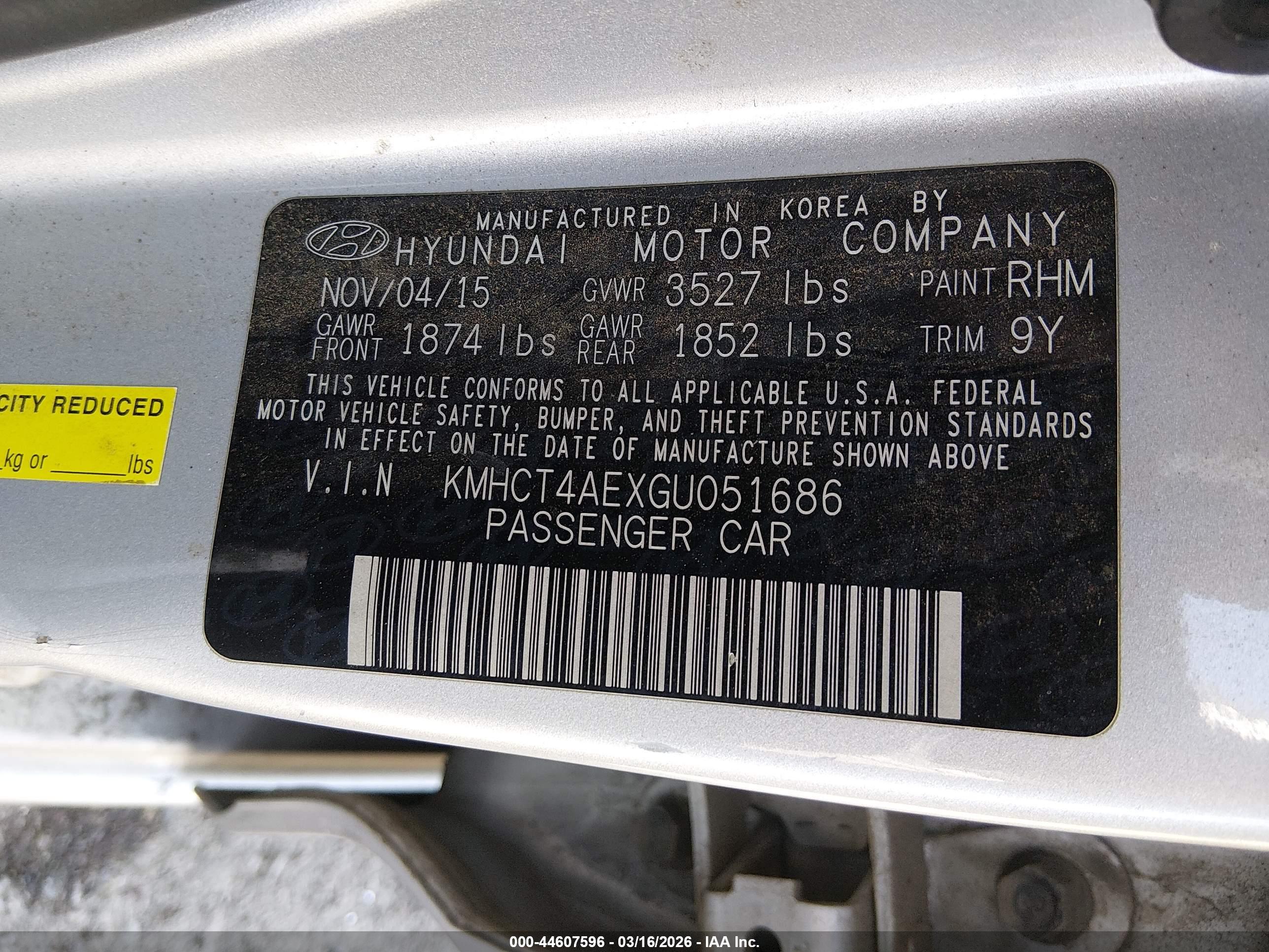 HYUNDAI ACCENT image 9