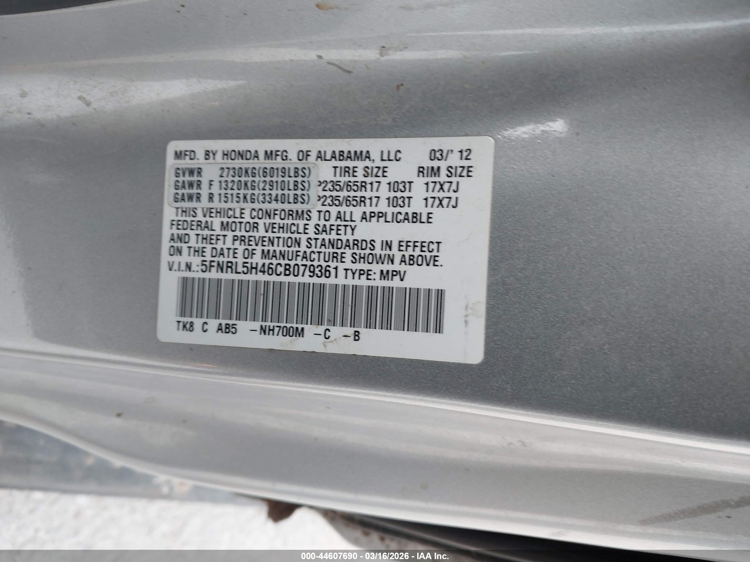 HONDA ODYSSEY image 9