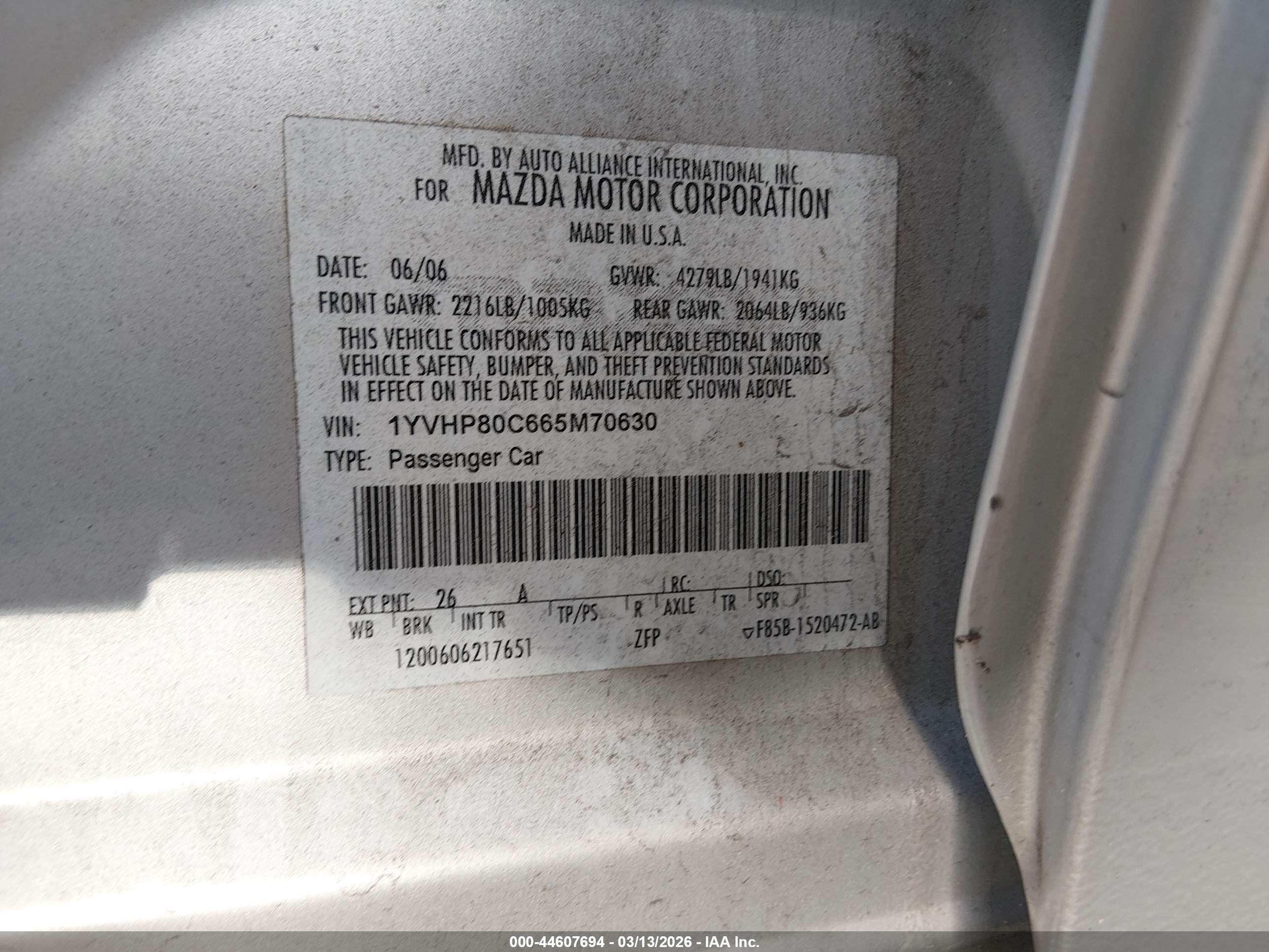 MAZDA MAZDA6 image 9
