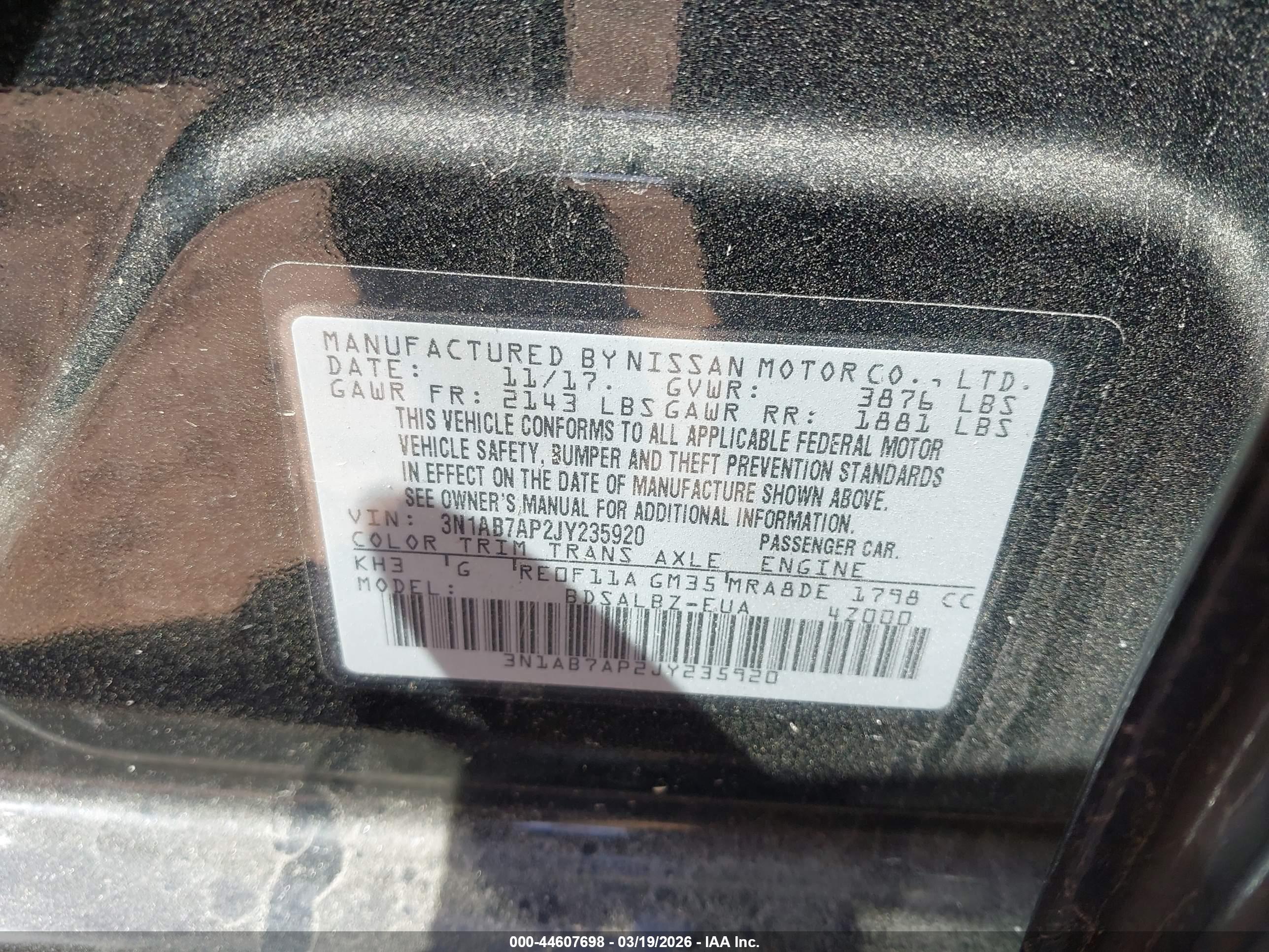 NISSAN SENTRA image 9