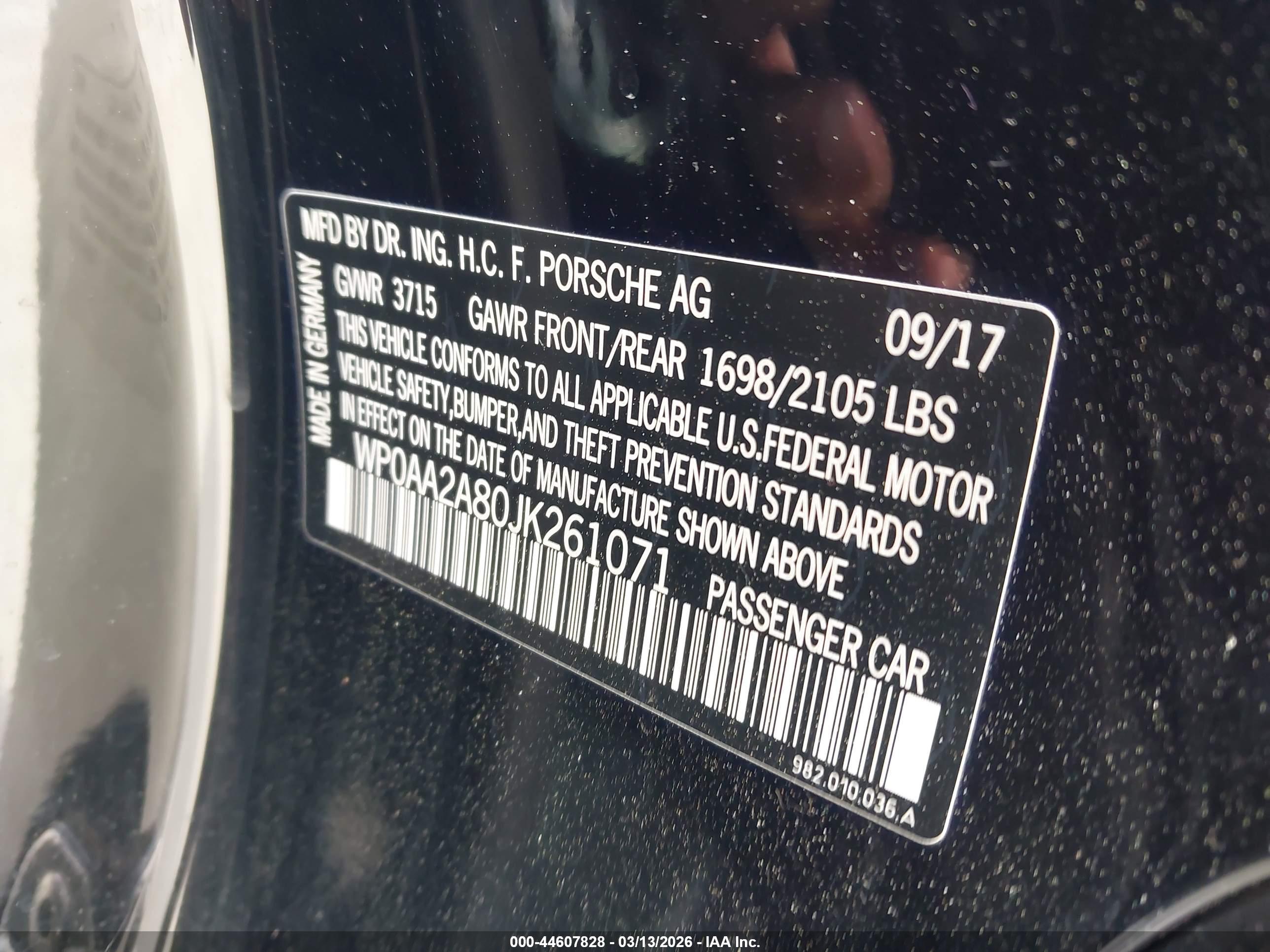 PORSCHE 718 image 9