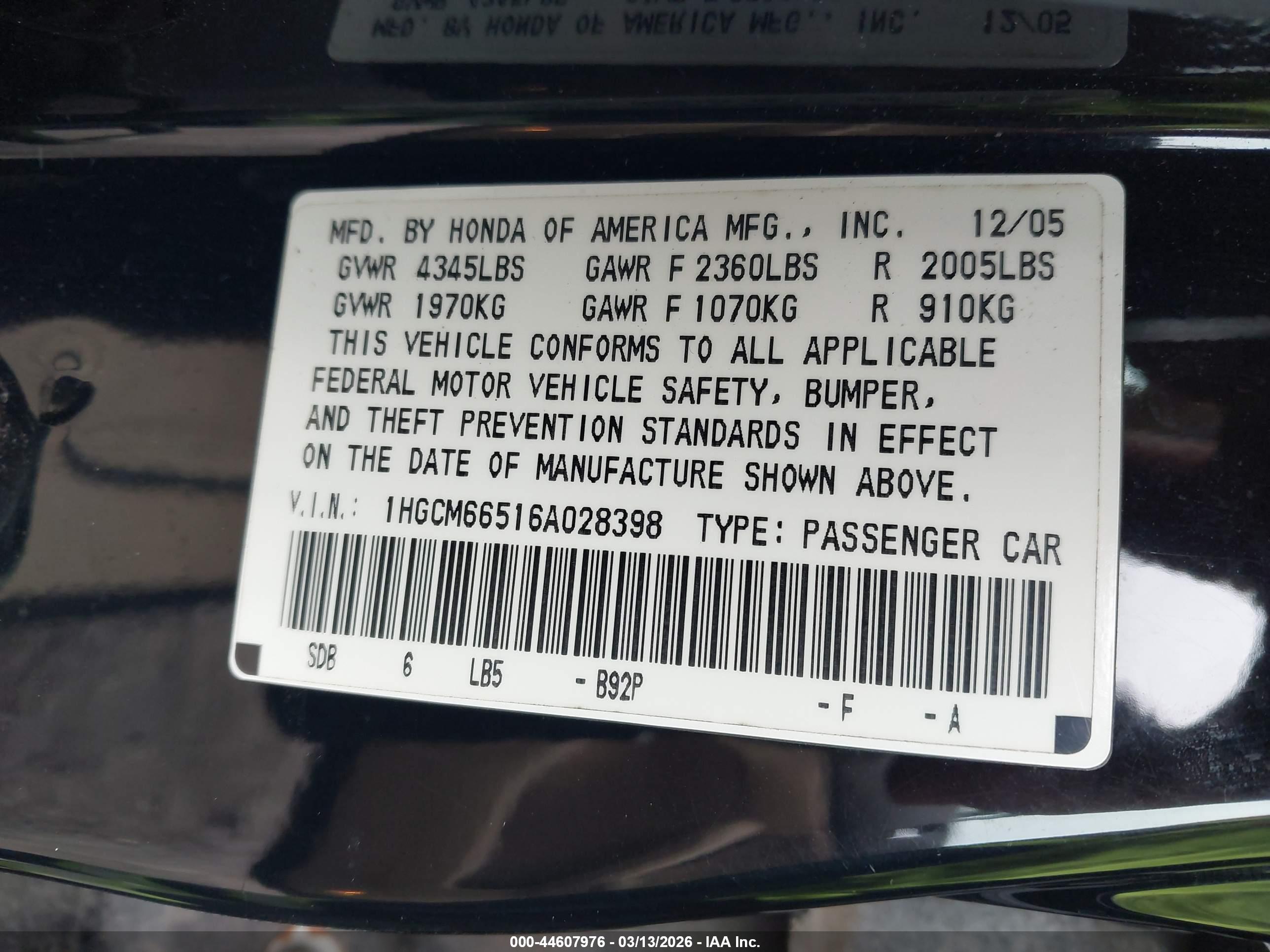 HONDA ACCORD image 9