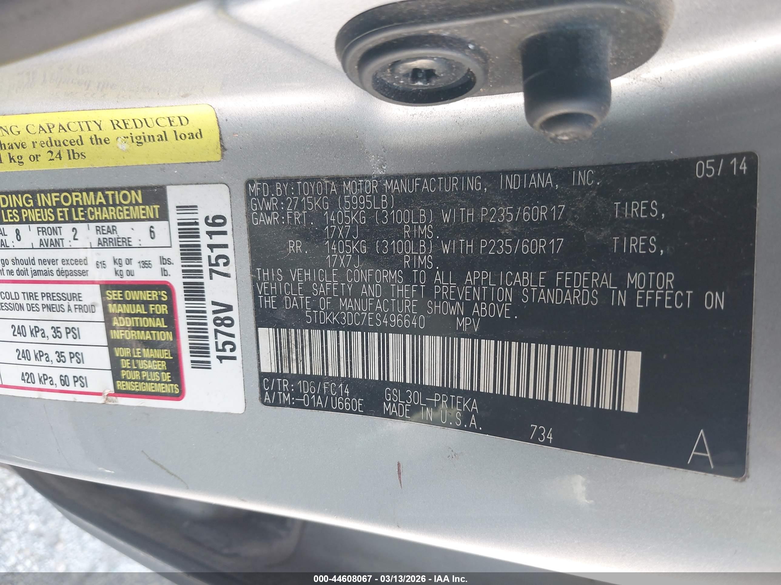 TOYOTA SIENNA image 9