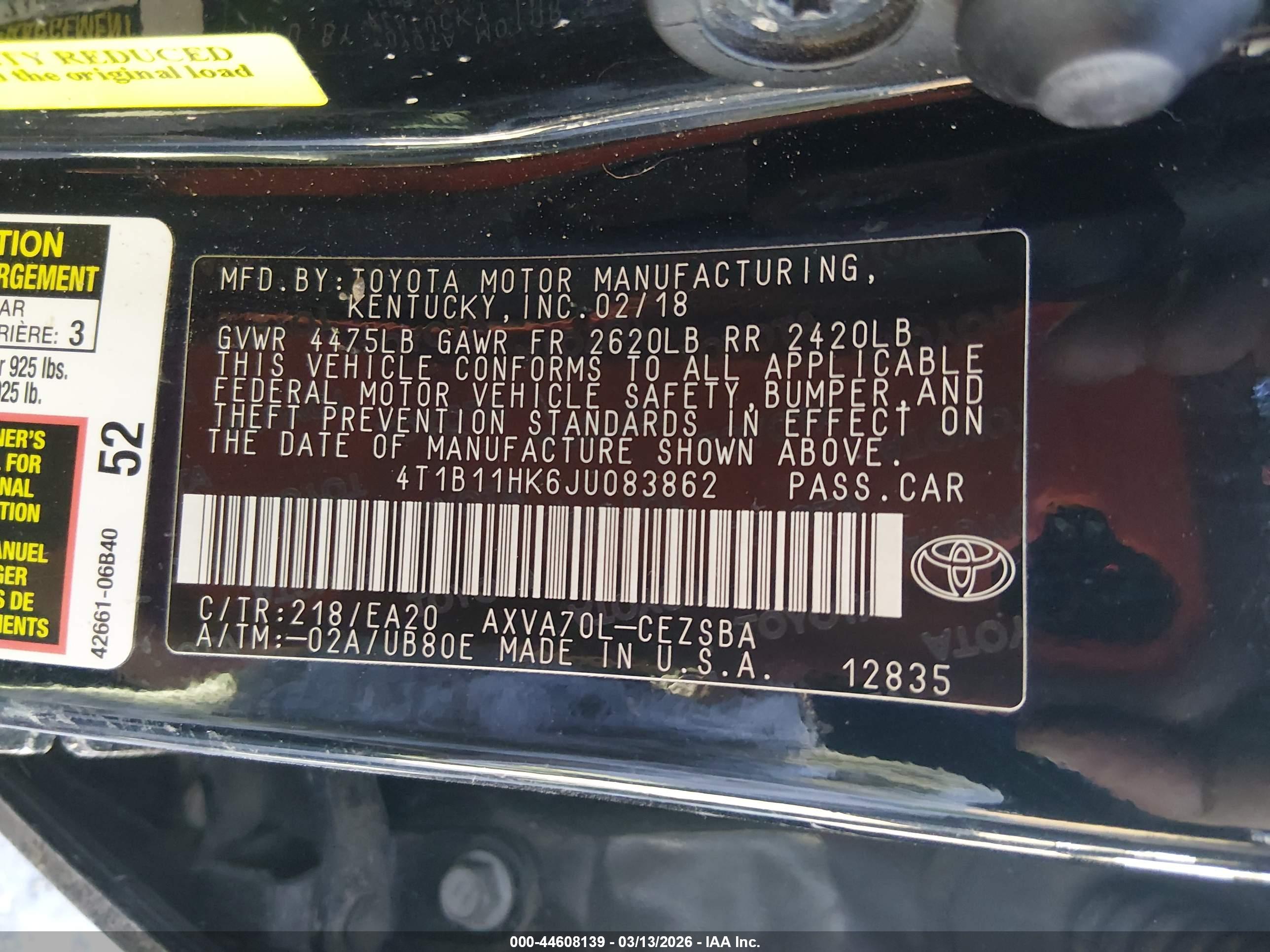 TOYOTA CAMRY image 9