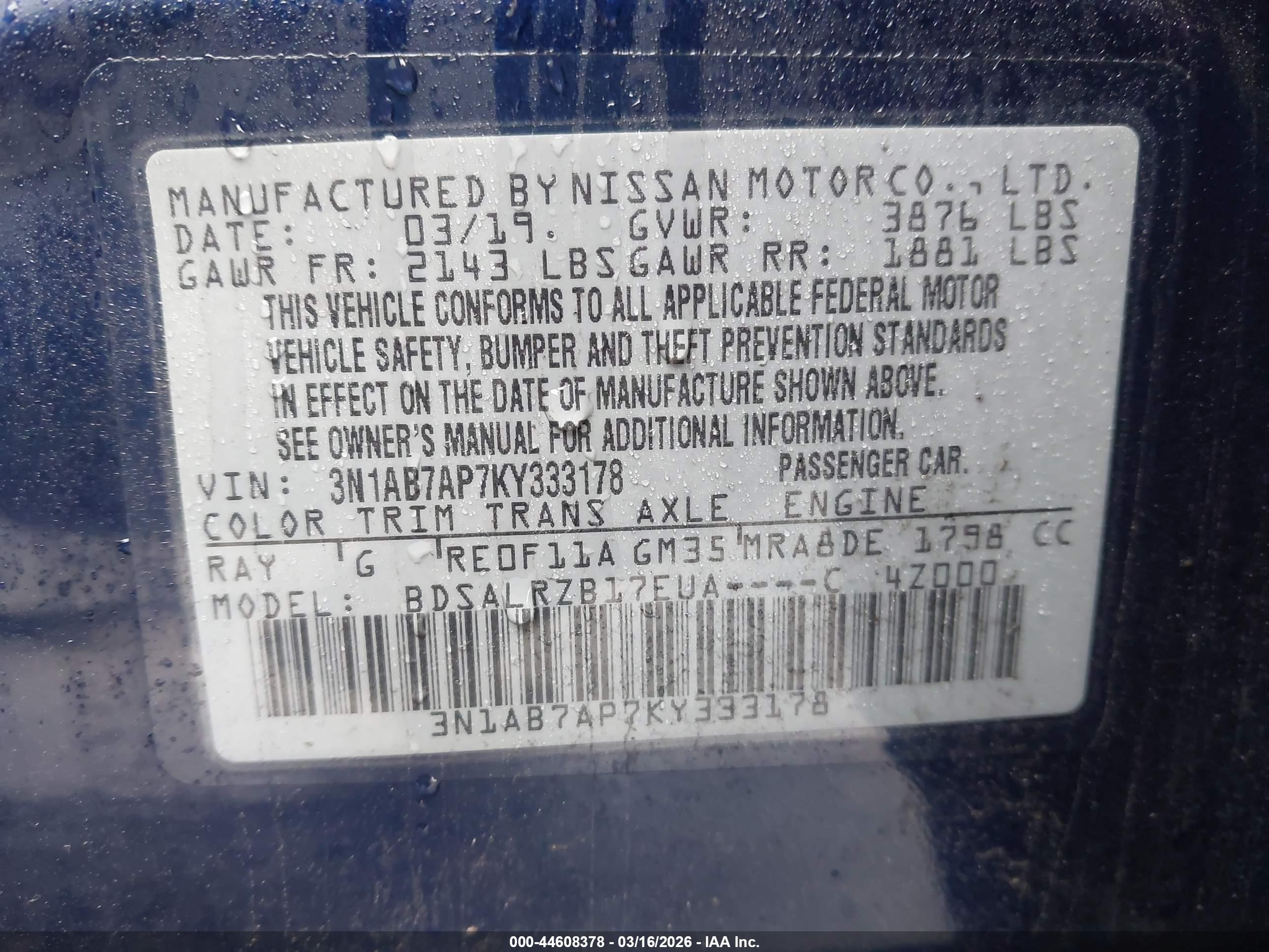 NISSAN SENTRA image 9