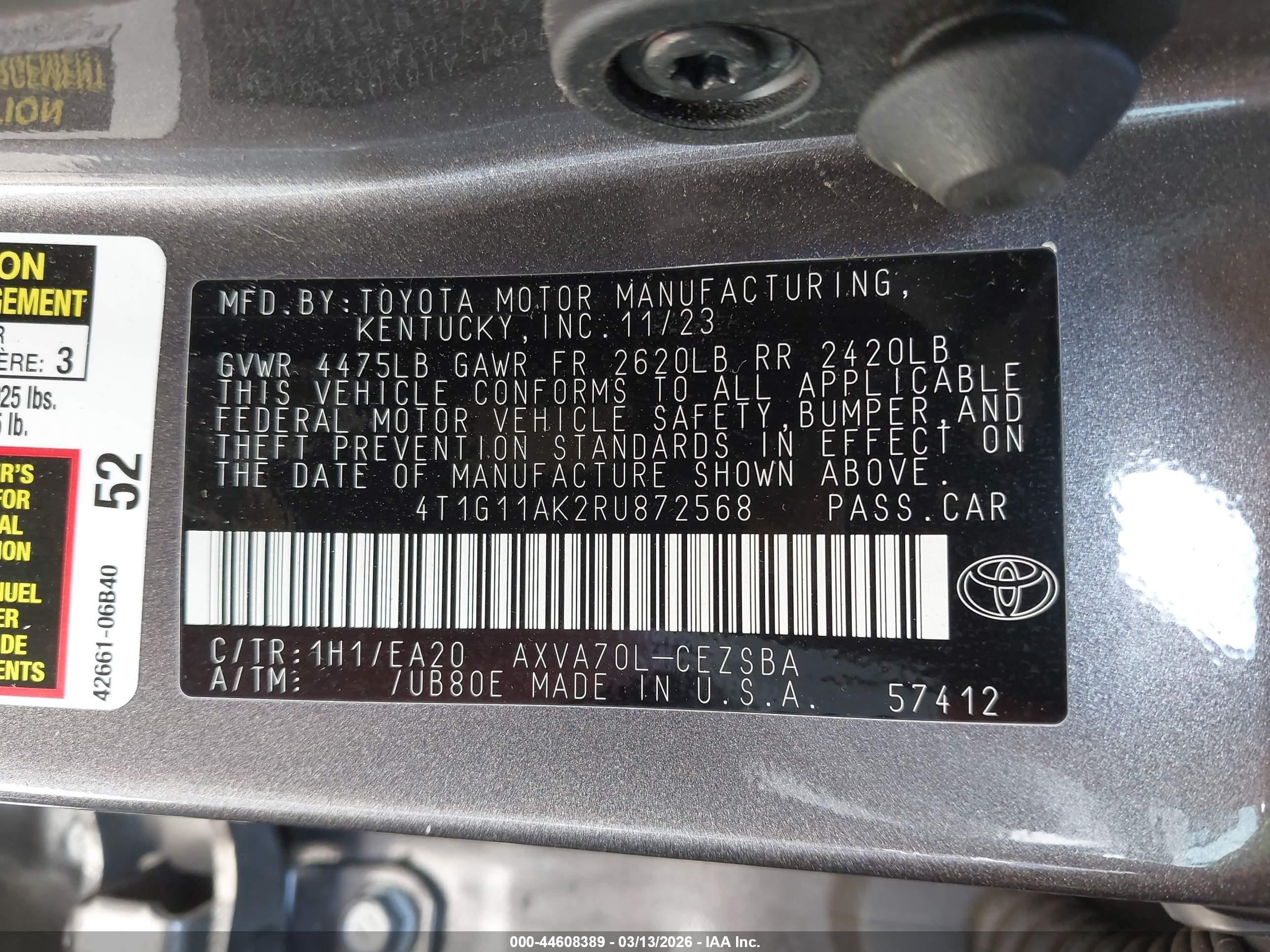 TOYOTA CAMRY image 9