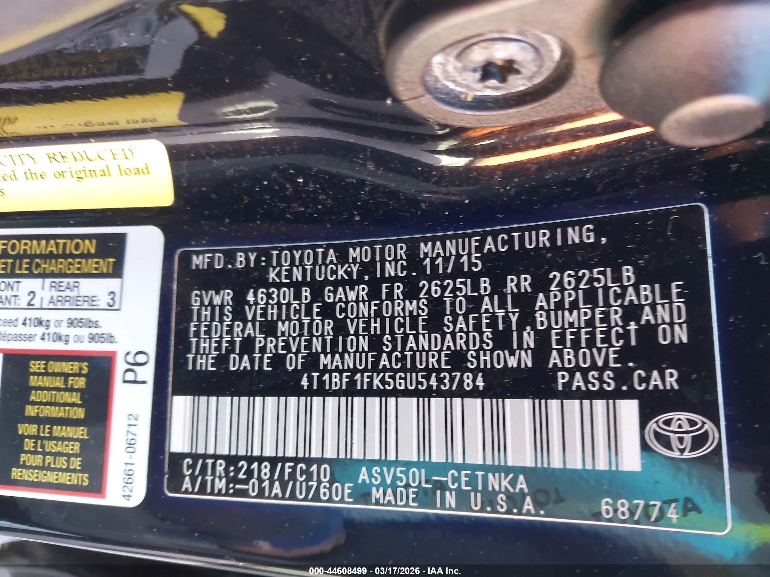TOYOTA CAMRY image 9