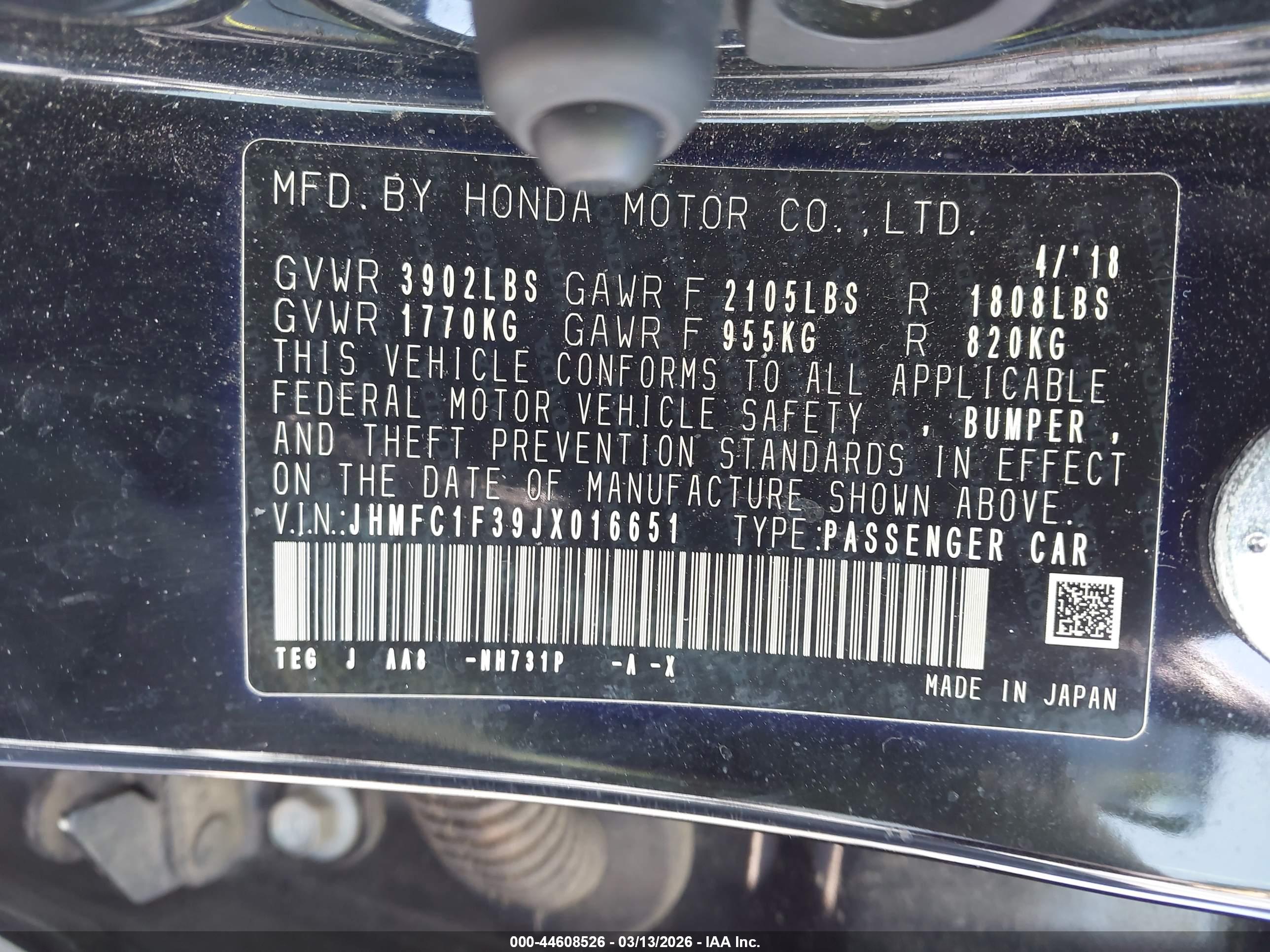HONDA CIVIC image 9